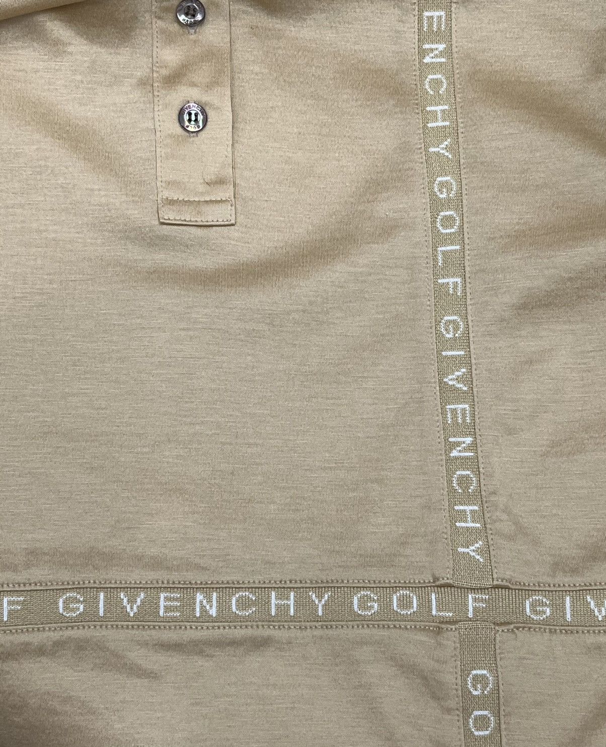 Givenchy Vintage GIVENCHY GOLF Spell-Out Light Cotton Longsleeve Polo Size US S / EU 44-46 / 1 - 3 Thumbnail