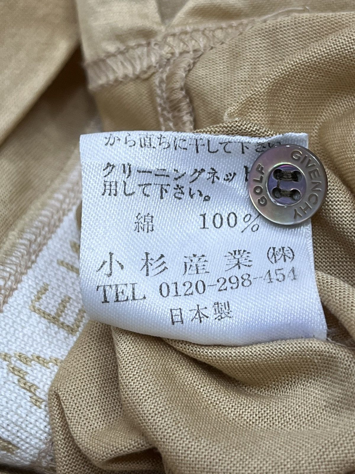 Givenchy Vintage GIVENCHY GOLF Spell-Out Light Cotton Longsleeve Polo Size US S / EU 44-46 / 1 - 8 Thumbnail