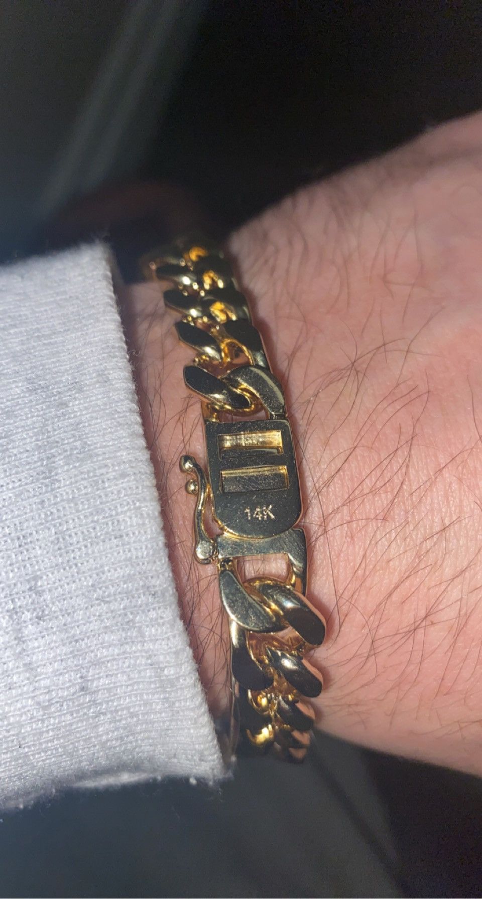 Jewelry 14k Gold Cuban Bracelet (PVD) Size ONE SIZE - 2 Thumbnail