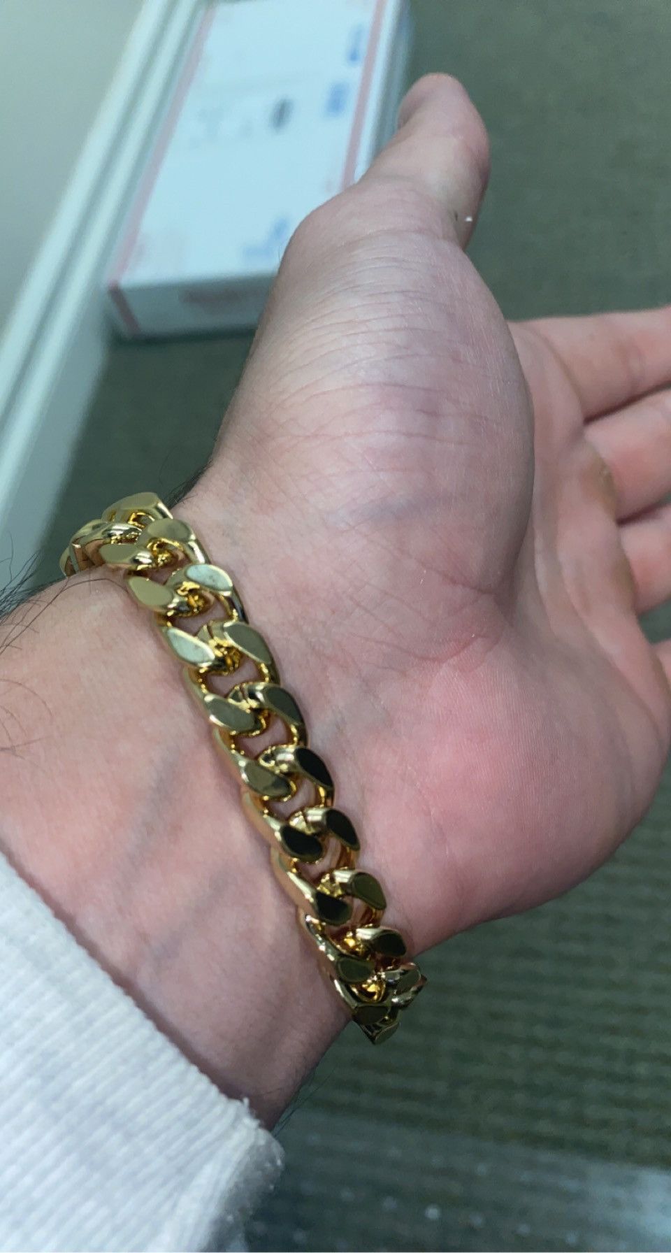 Jewelry 14k Gold Cuban Bracelet (PVD) Size ONE SIZE - 3 Thumbnail