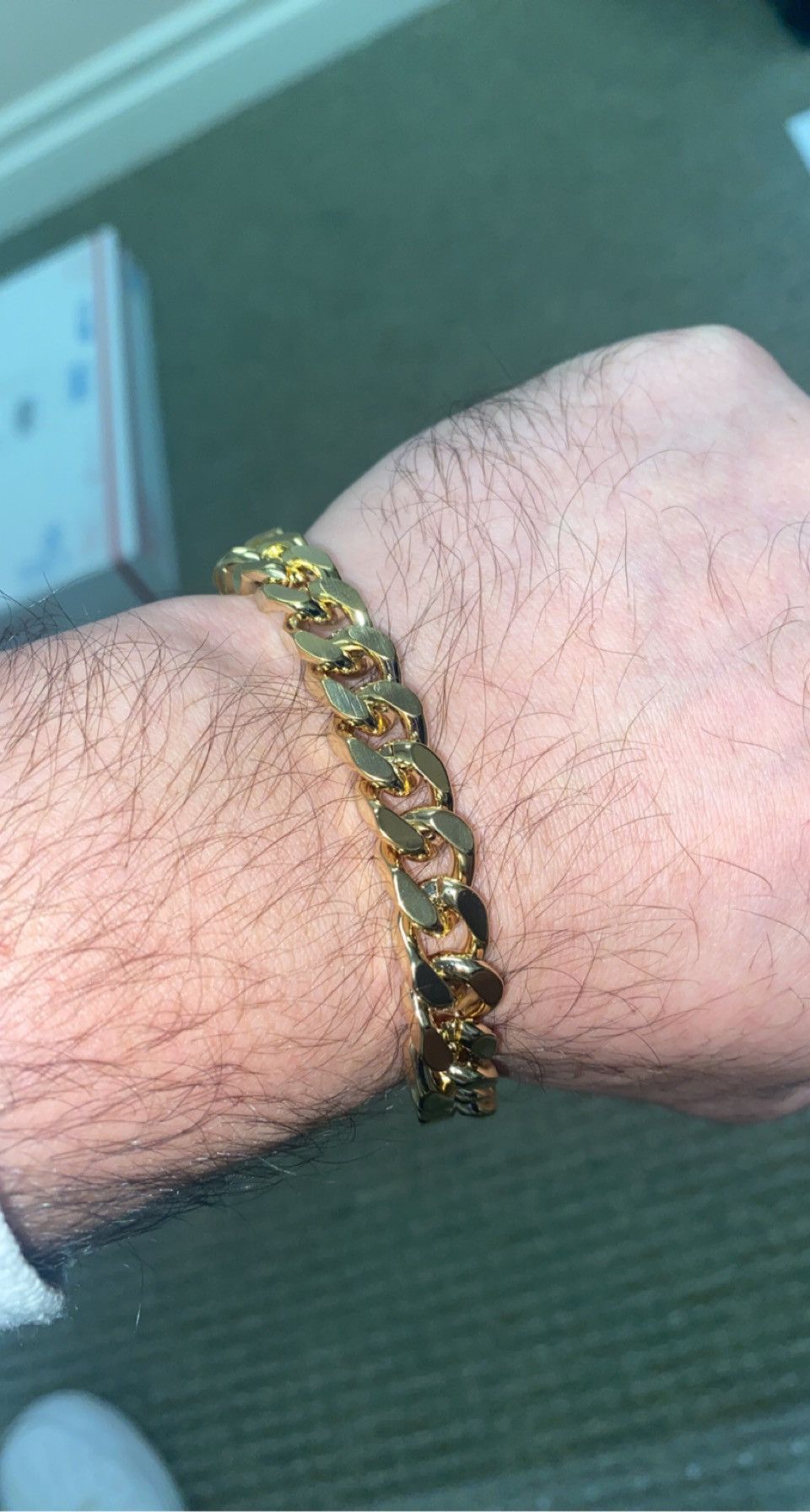 Jewelry 14k Gold Cuban Bracelet (PVD) Size ONE SIZE - 1 Thumbnail