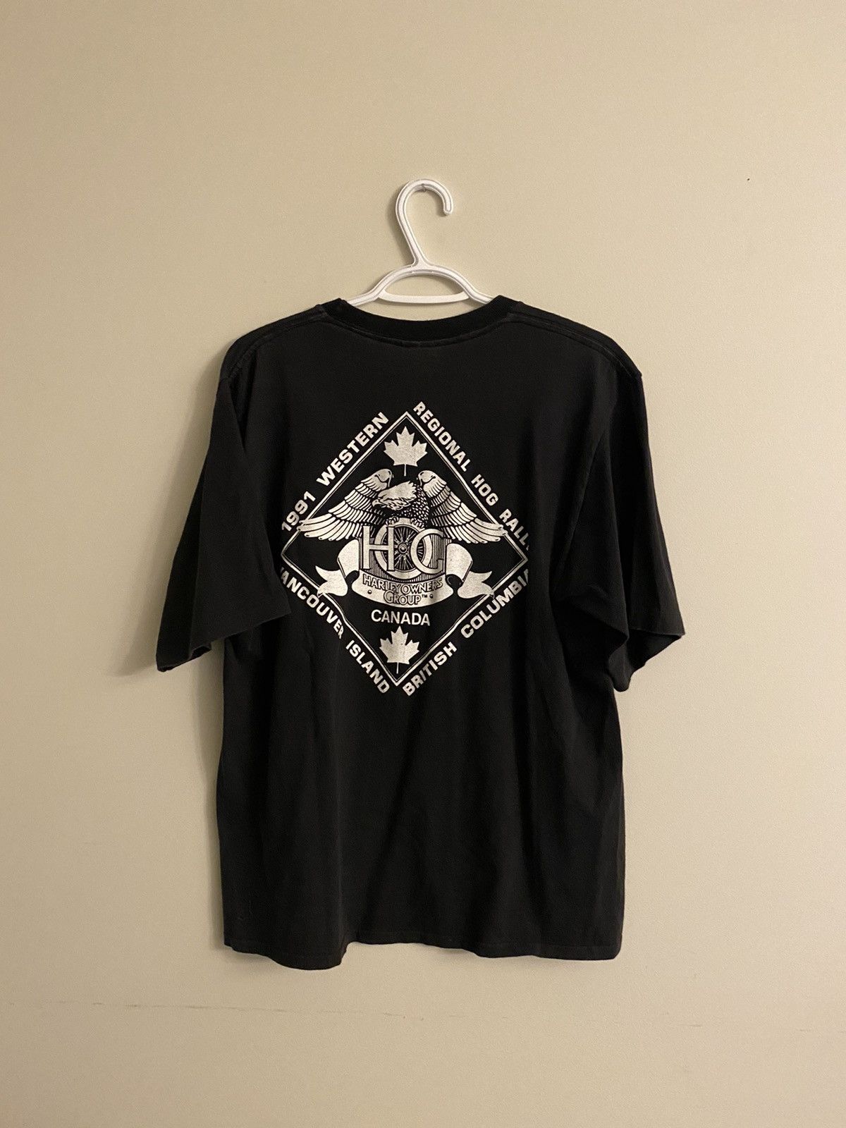 Harley Davidson × Vintage VINTAGE 1991 HARLEY DAVIDSON HOG SHIRT Size US L / EU 52-54 / 3 - 1 Thumbnail