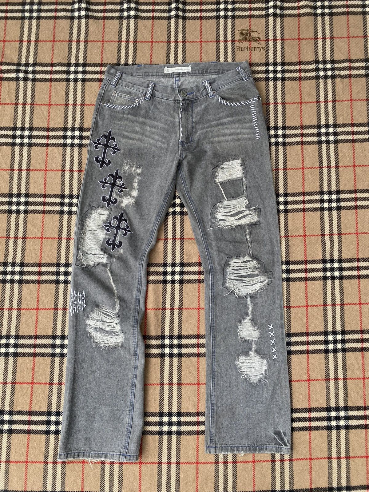 Nouveau brillant homme denim