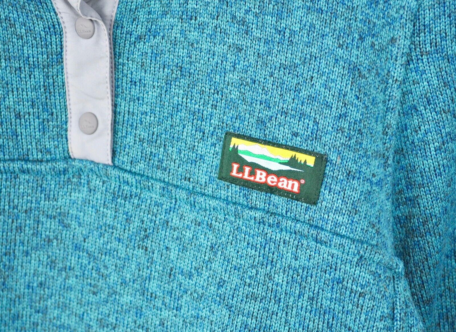 L.L. Bean × Vintage Jumper Sweatshirt Snap Button Fleece Pullover XXS Sweater Size XXS / US 00 / IT 34 - 6 Thumbnail