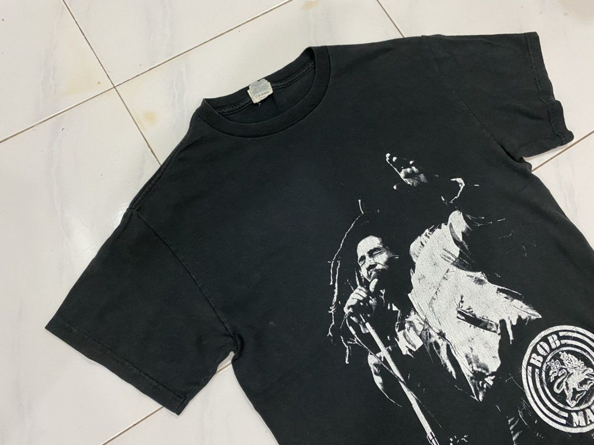 Band Tees Classic 2008 Bob Marley Zion Rootswear Fade Black Tee Size US M / EU 48-50 / 2 - 4 Thumbnail