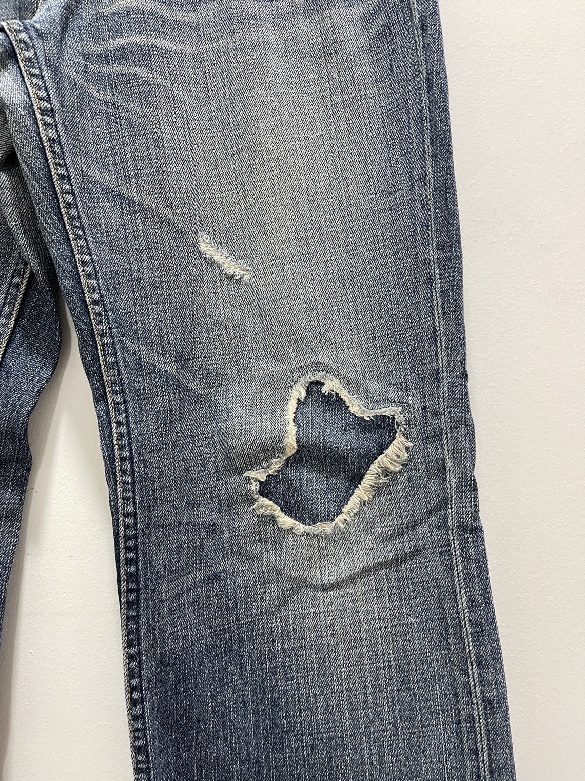 Levi's × Levi's Vintage Clothing × Vintage VINTAGE LEVI’S NON SELVEDGE DISTRESSED DENIM JEANS Size US 30 / EU 46 - 4 Thumbnail