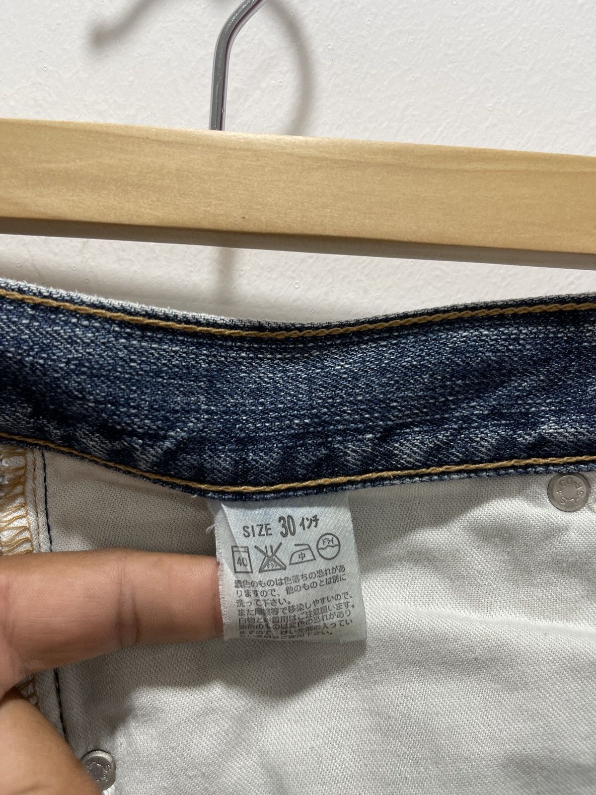 Levi's × Levi's Vintage Clothing × Vintage VINTAGE LEVI’S NON SELVEDGE DISTRESSED DENIM JEANS Size US 30 / EU 46 - 14 Thumbnail