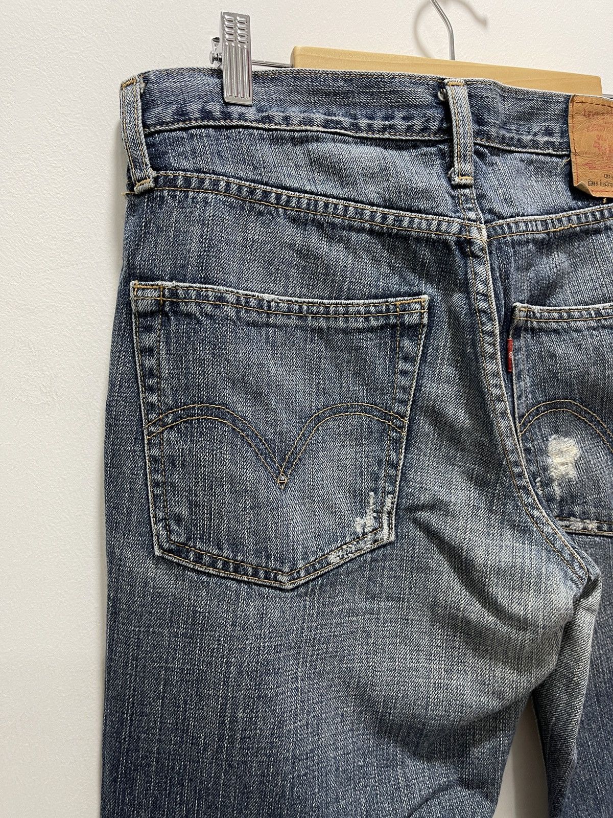 Levi's × Levi's Vintage Clothing × Vintage VINTAGE LEVI’S NON SELVEDGE DISTRESSED DENIM JEANS Size US 30 / EU 46 - 10 Thumbnail