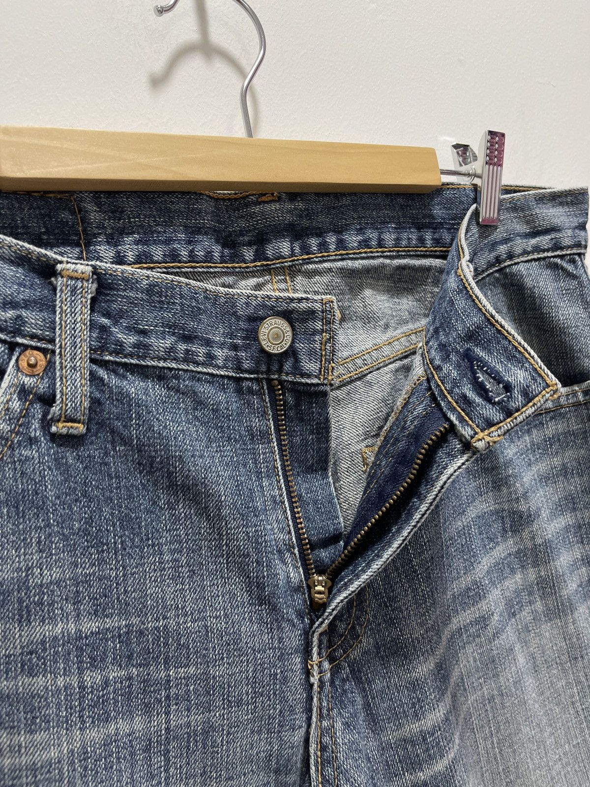 Levi's × Levi's Vintage Clothing × Vintage VINTAGE LEVI’S NON SELVEDGE DISTRESSED DENIM JEANS Size US 30 / EU 46 - 6 Thumbnail