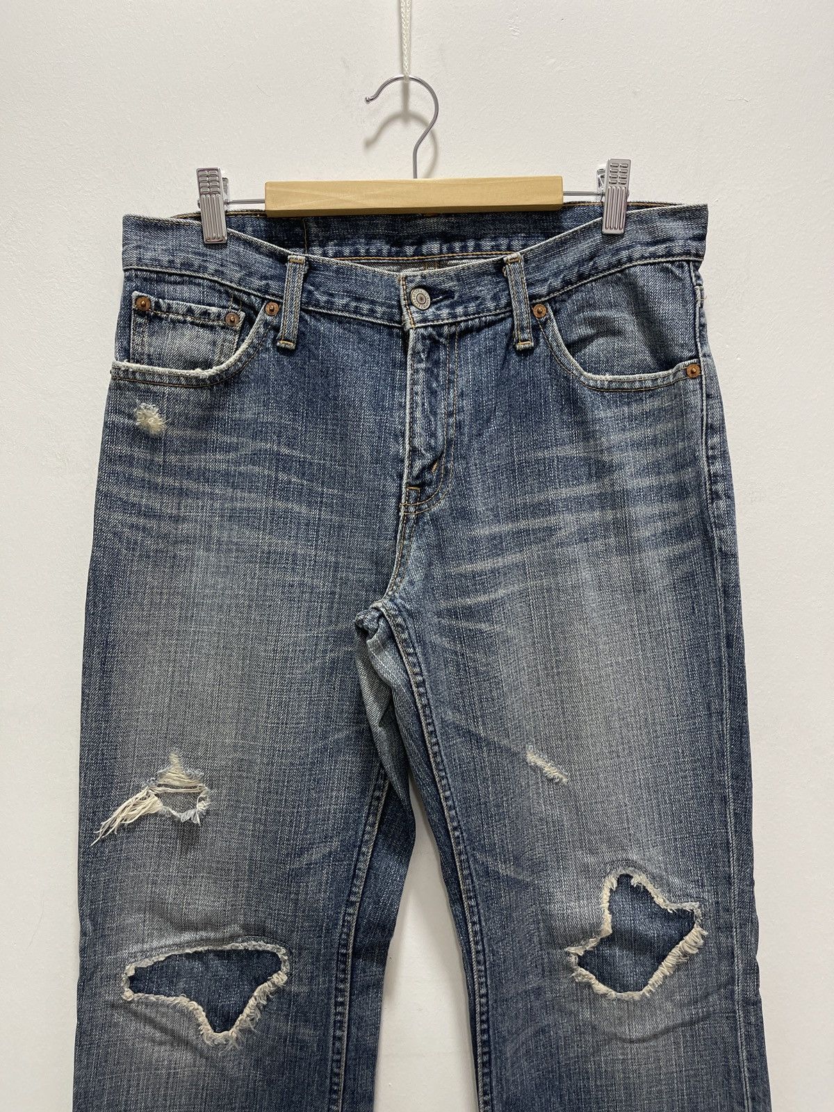 Levi's × Levi's Vintage Clothing × Vintage VINTAGE LEVI’S NON SELVEDGE DISTRESSED DENIM JEANS Size US 30 / EU 46 - 2 Thumbnail