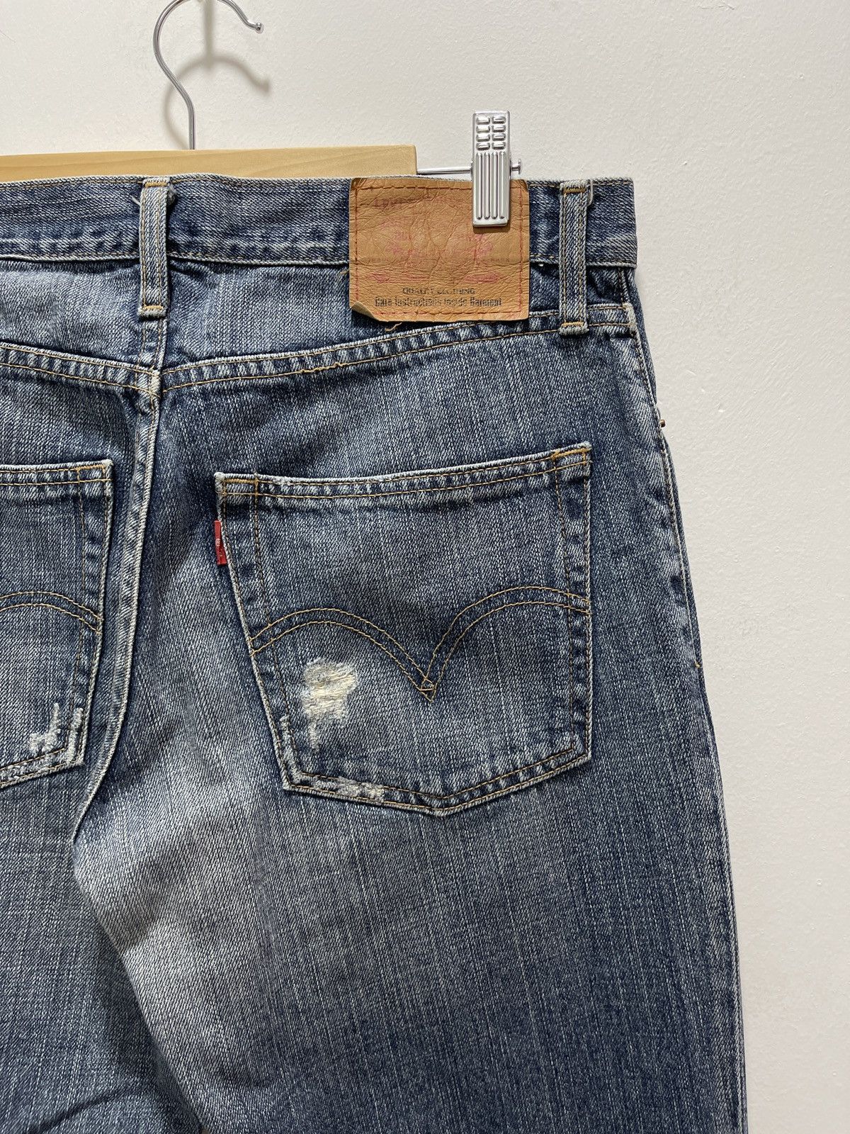 Levi's × Levi's Vintage Clothing × Vintage VINTAGE LEVI’S NON SELVEDGE DISTRESSED DENIM JEANS Size US 30 / EU 46 - 11 Thumbnail