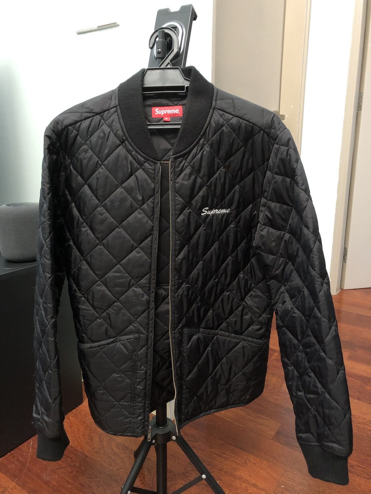 Supreme FW22 Quilted Leather Work Jacket Streetwear × Supreme