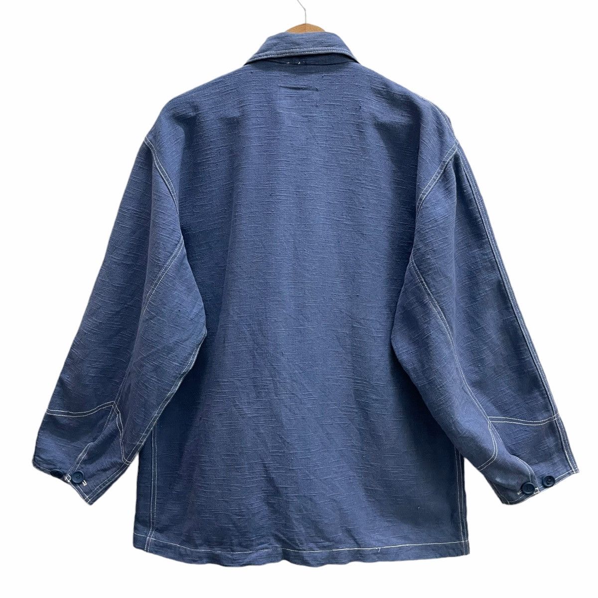 Vintage × Warehouse 💥70s FLYING TIGER BUTTON CHORE WORKER JACKET Size US L / EU 52-54 / 3 - 5 Thumbnail