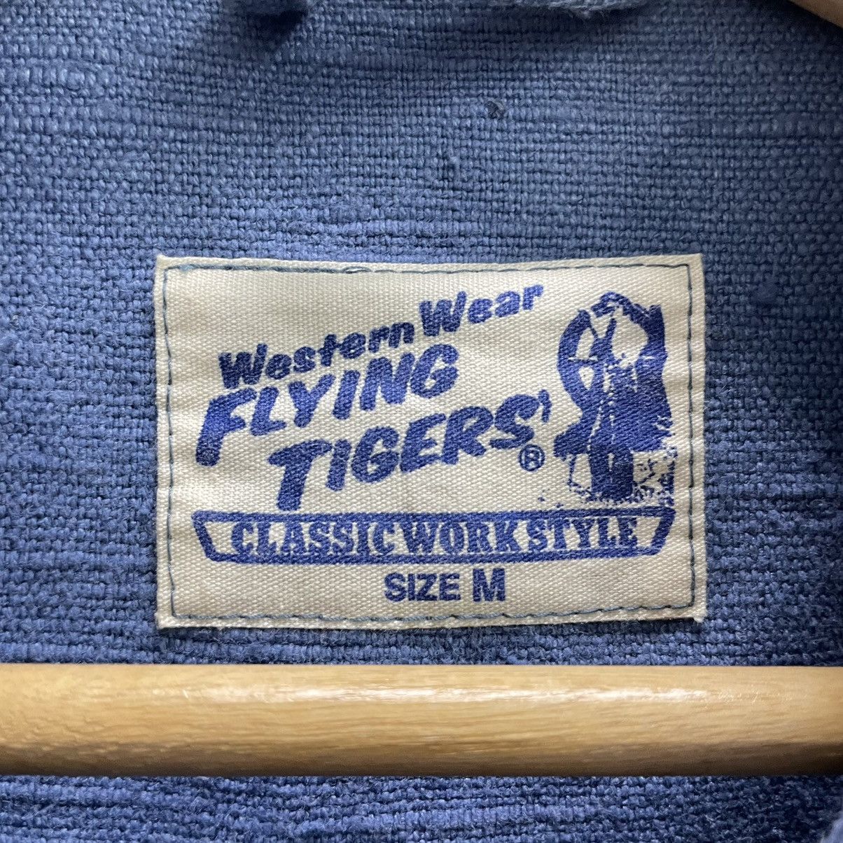 Vintage × Warehouse 💥70s FLYING TIGER BUTTON CHORE WORKER JACKET Size US L / EU 52-54 / 3 - 6 Thumbnail