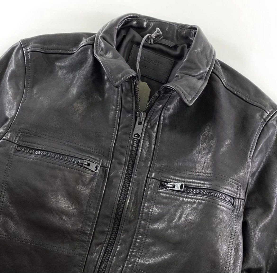 Allsaints Allsaints Lark Leather Biker Jacket Size US M / EU 48-50 / 2 - 8 Thumbnail