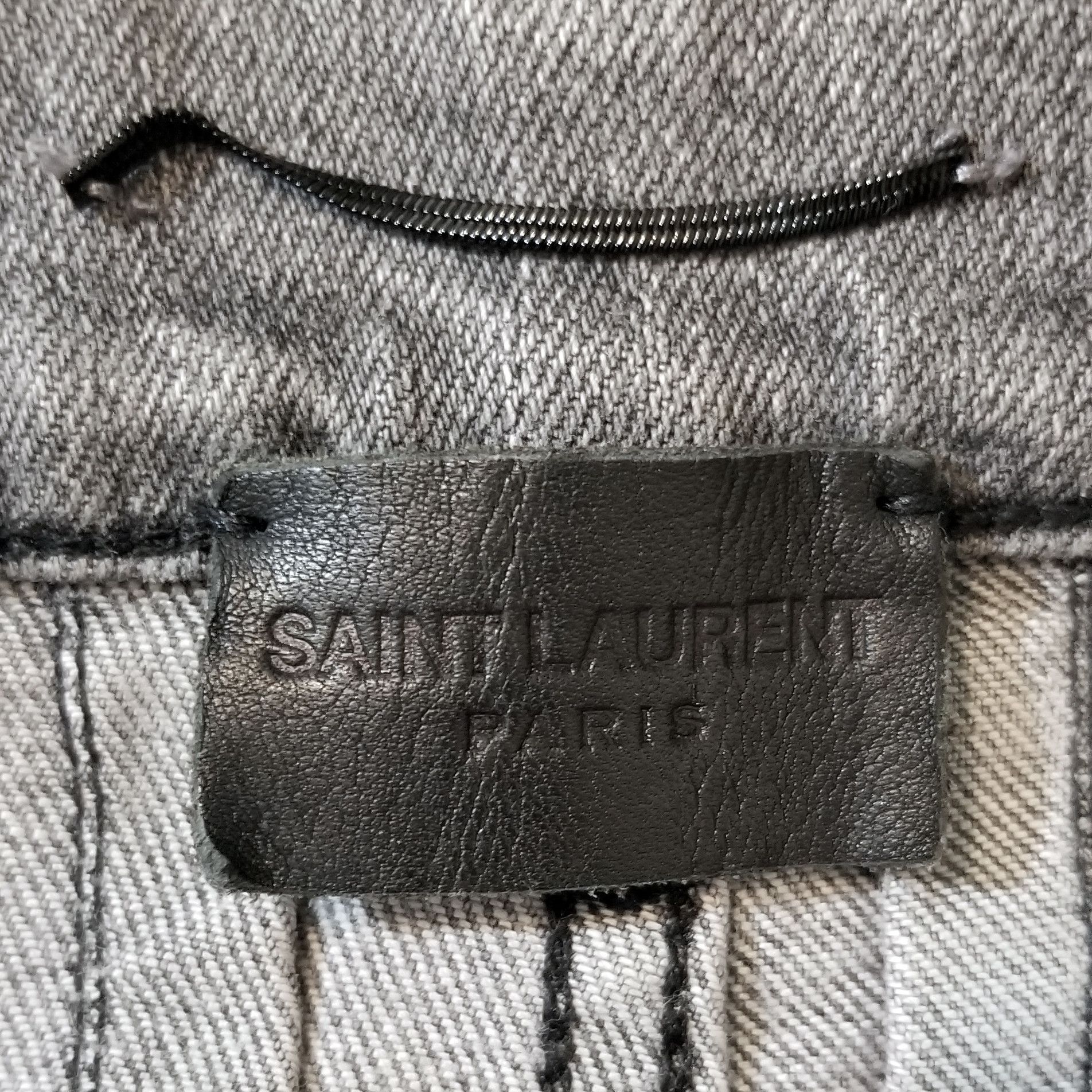 Saint Laurent Paris FW16 Grey D02 Jeans Size US 29 - 6 Thumbnail