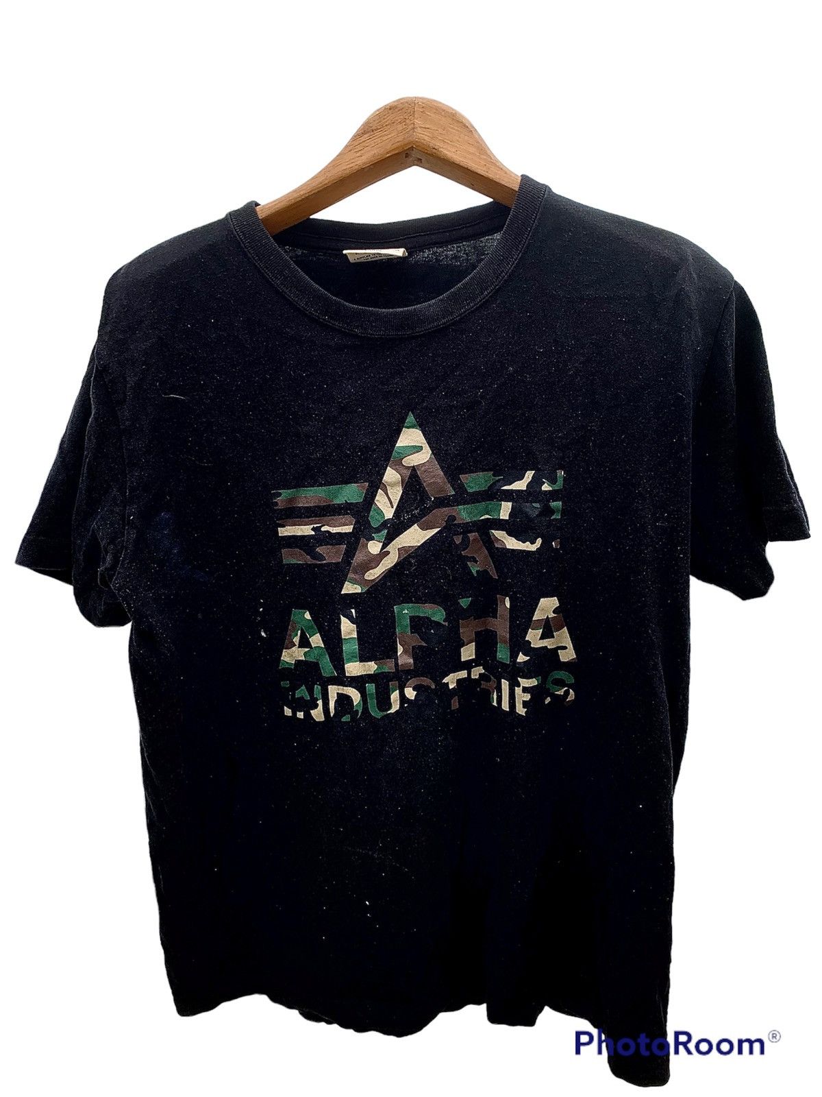 Vintage 90s Alpha Industries Camouflage Tee