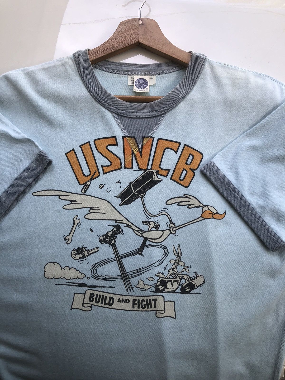 The Real McCoy's Rare🔥Vintage 90s USNCB Toys Mc Coys T Shirt Size US L / EU 52-54 / 3 - 8 Thumbnail