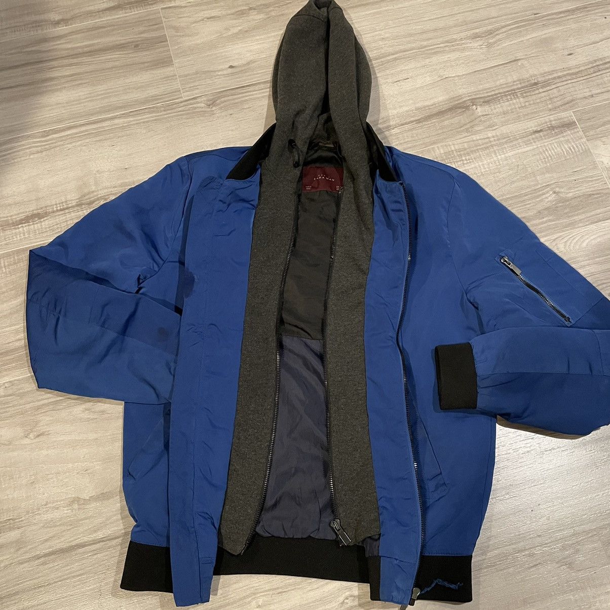 Zara Zara Jacket in Blue with Hood Size Small Size US S / EU 44-46 / 1 - 3 Thumbnail