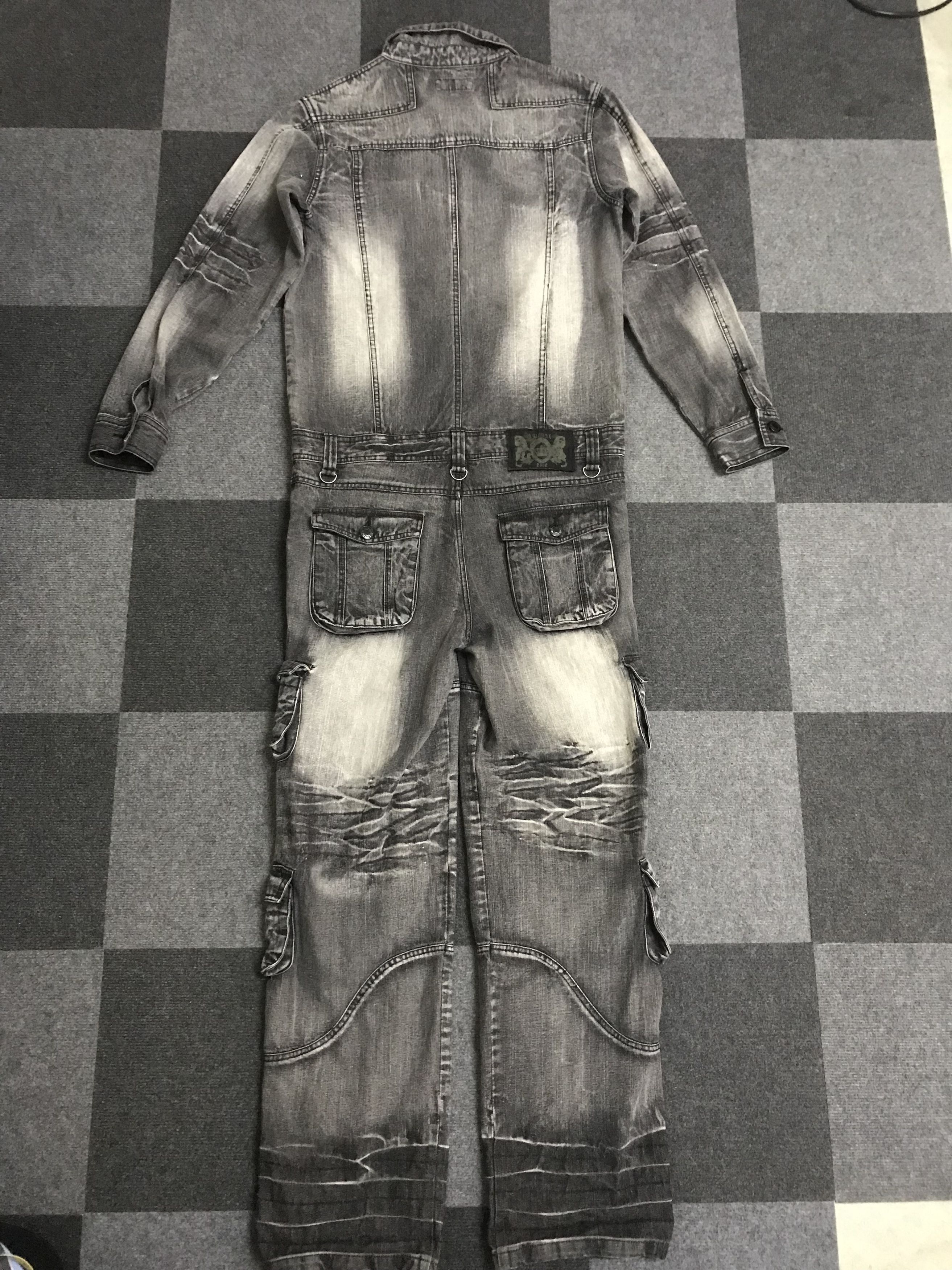 Japanese Brand CVA9 LOWBOX Japan Punk Parachute Seditionaris Biker Coverall Size US 38 / EU 54 - 13 Thumbnail