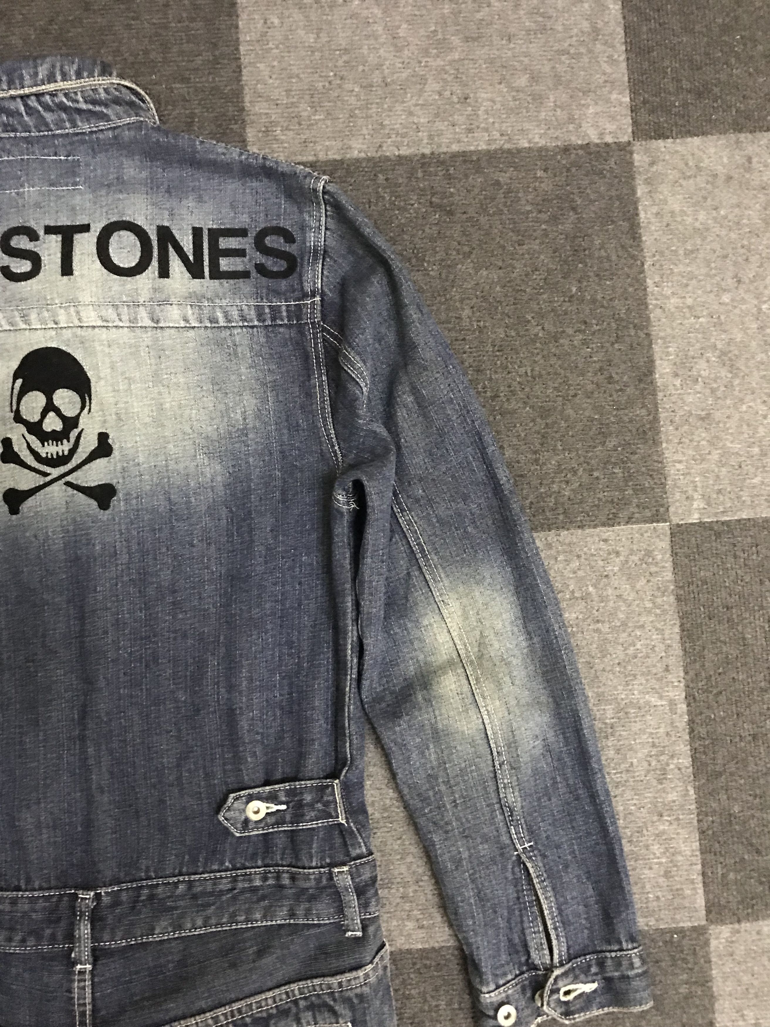 Japanese Brand CVA10 AKERICO SEXY STONES Punk Skull Denim Coverall Size US 35 - 8 Thumbnail