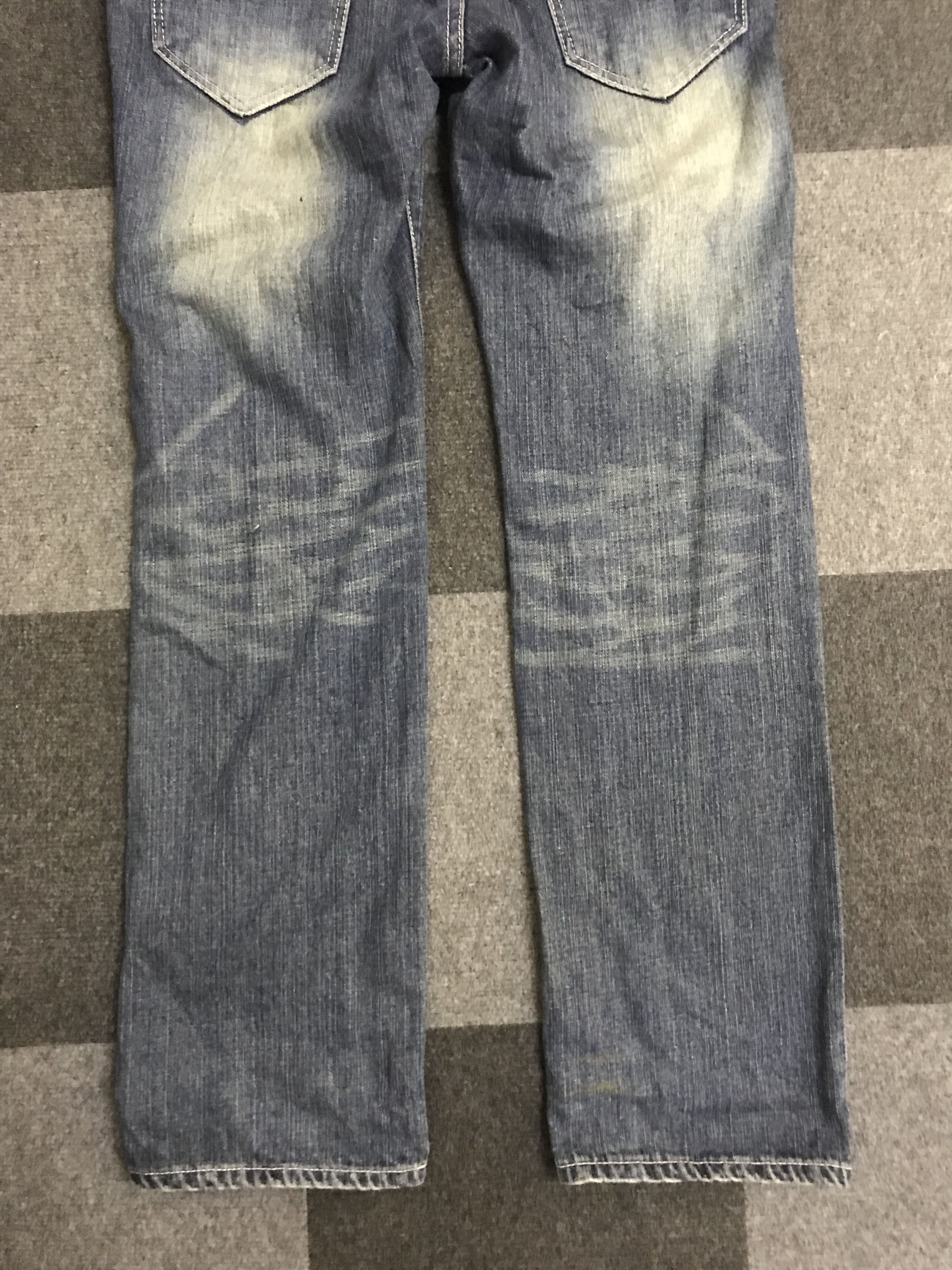 Japanese Brand CVA10 AKERICO SEXY STONES Punk Skull Denim Coverall Size US 35 - 12 Thumbnail