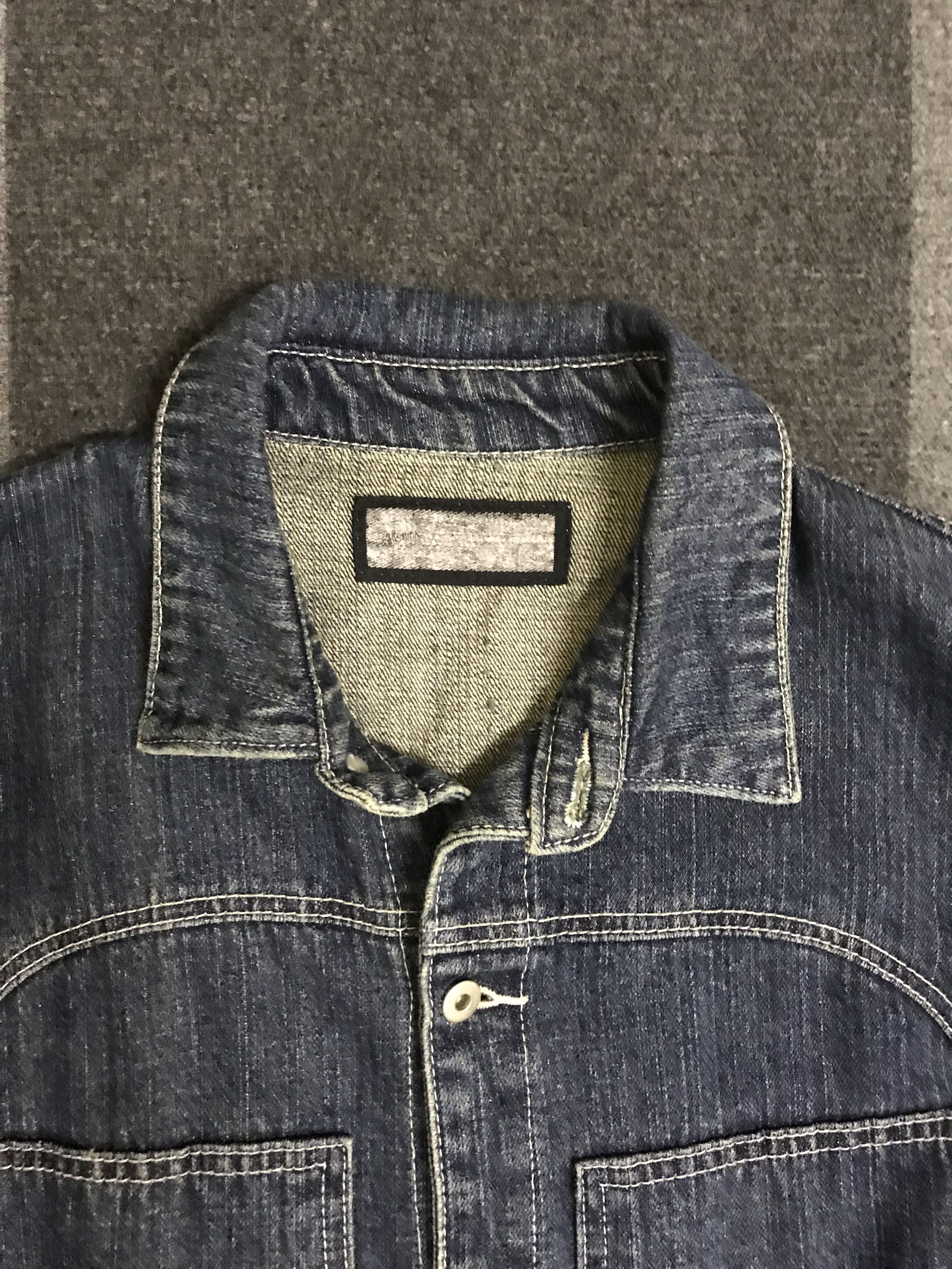 Japanese Brand CVA10 AKERICO SEXY STONES Punk Skull Denim Coverall Size US 35 - 3 Thumbnail