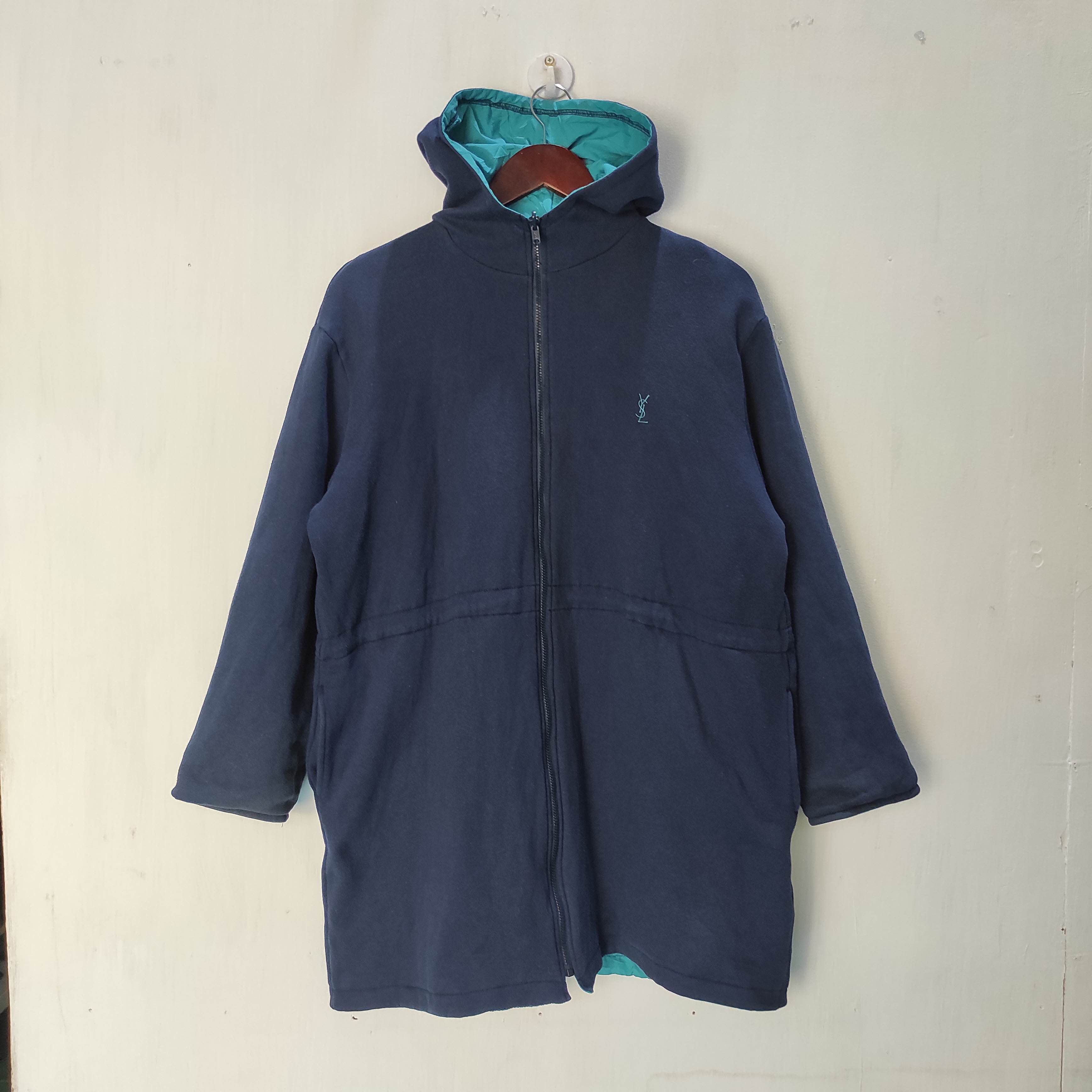 YSL Yves Saint Laurent Reversible Hoodie Jacket