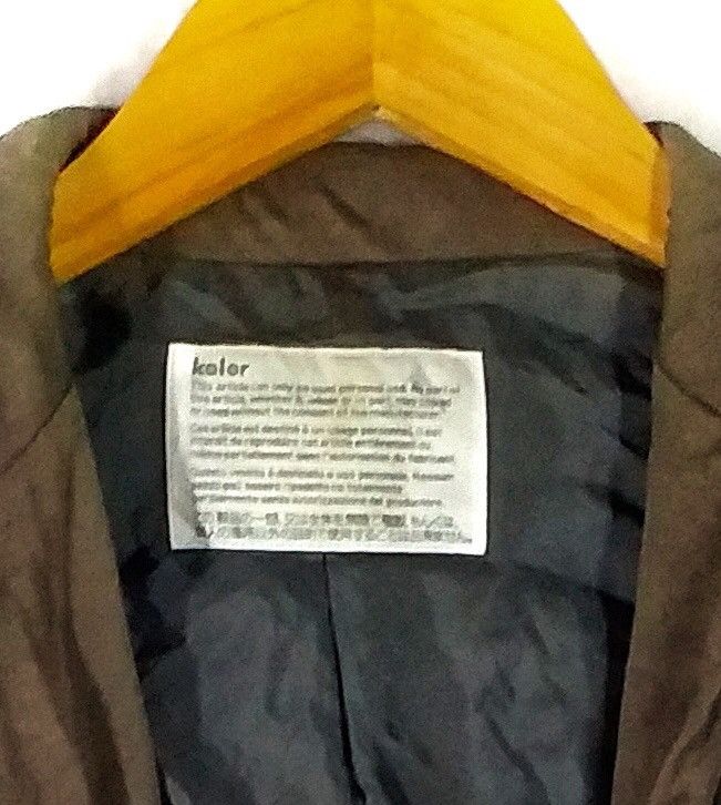 Japanese Brand 🖤 Minimalist Casual Coat by kolor - sacai Japanese Designer Size 38R - 3 Thumbnail