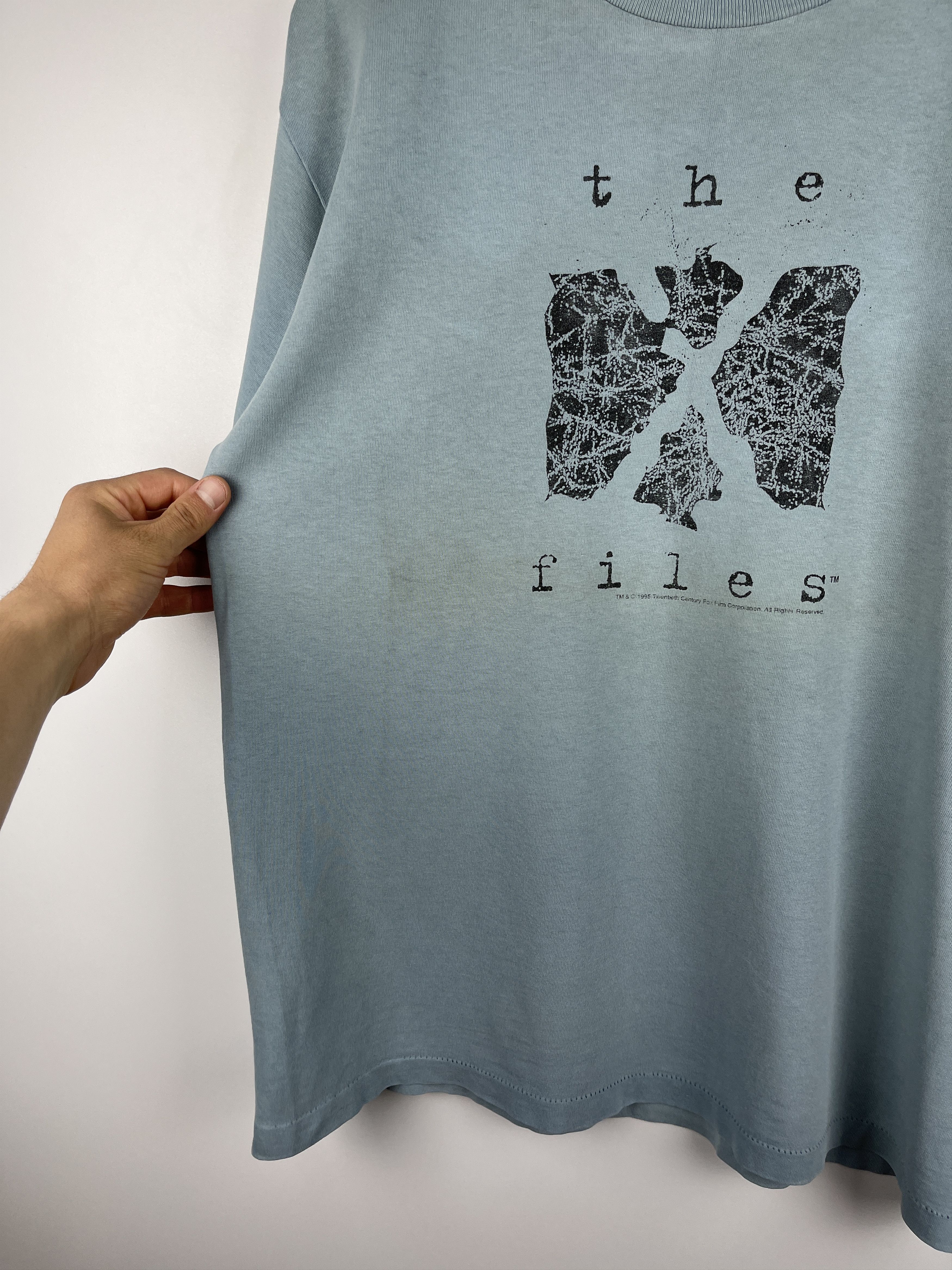 Other × Vintage The X Files 1995 Twentieth Century Fox Film Mens T-shirt Size US L / EU 52-54 / 3 - 8 Thumbnail