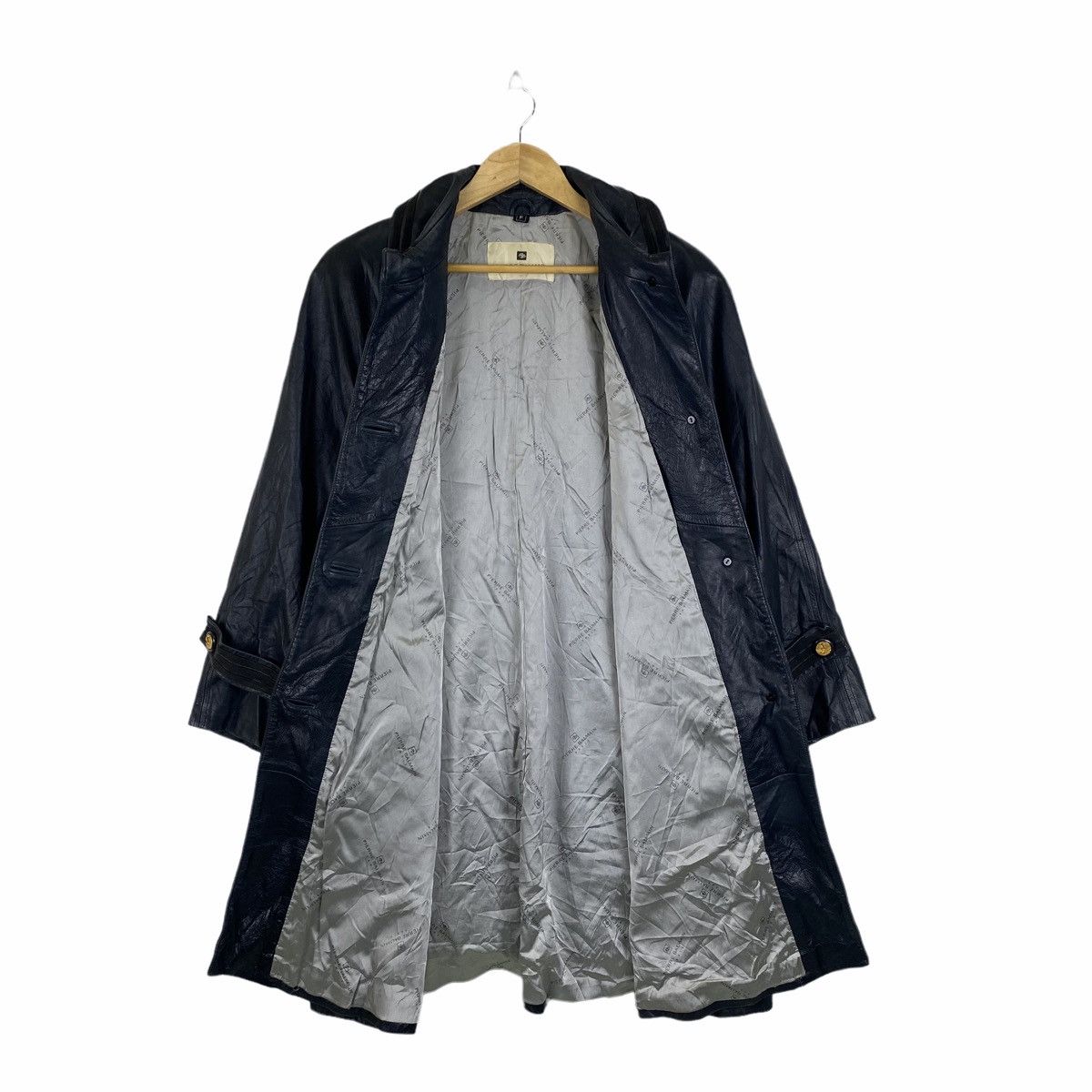 Pierre Balmain Vintage PIERRE BALMAIN Paris Leather Long Coats Jacket Size L / US 10 / IT 46 - 3 Thumbnail
