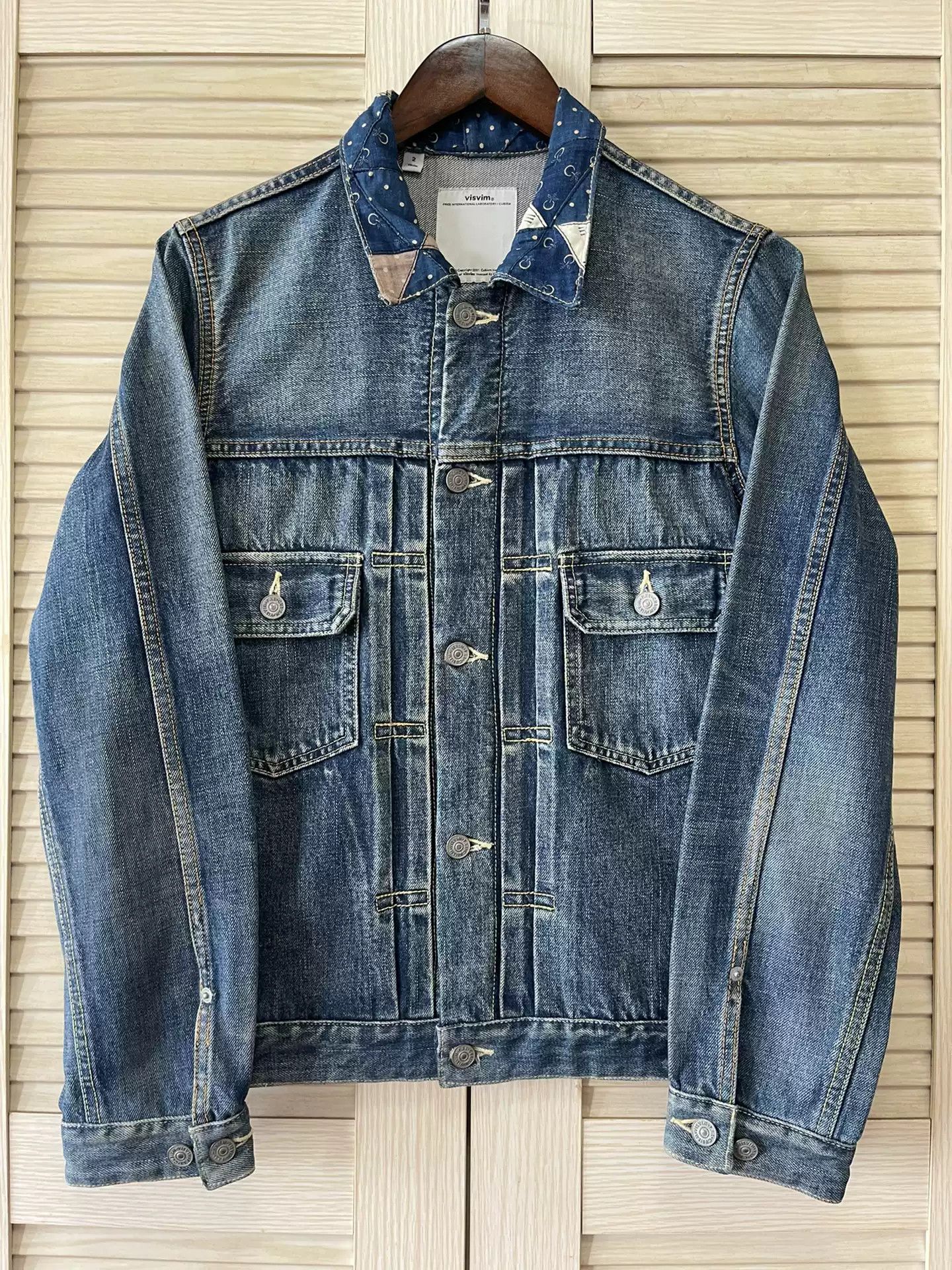 Visvim VISVIM 14SS 101 JKT GEO PATCHWORK 1 DAMGED SPOT | Grailed