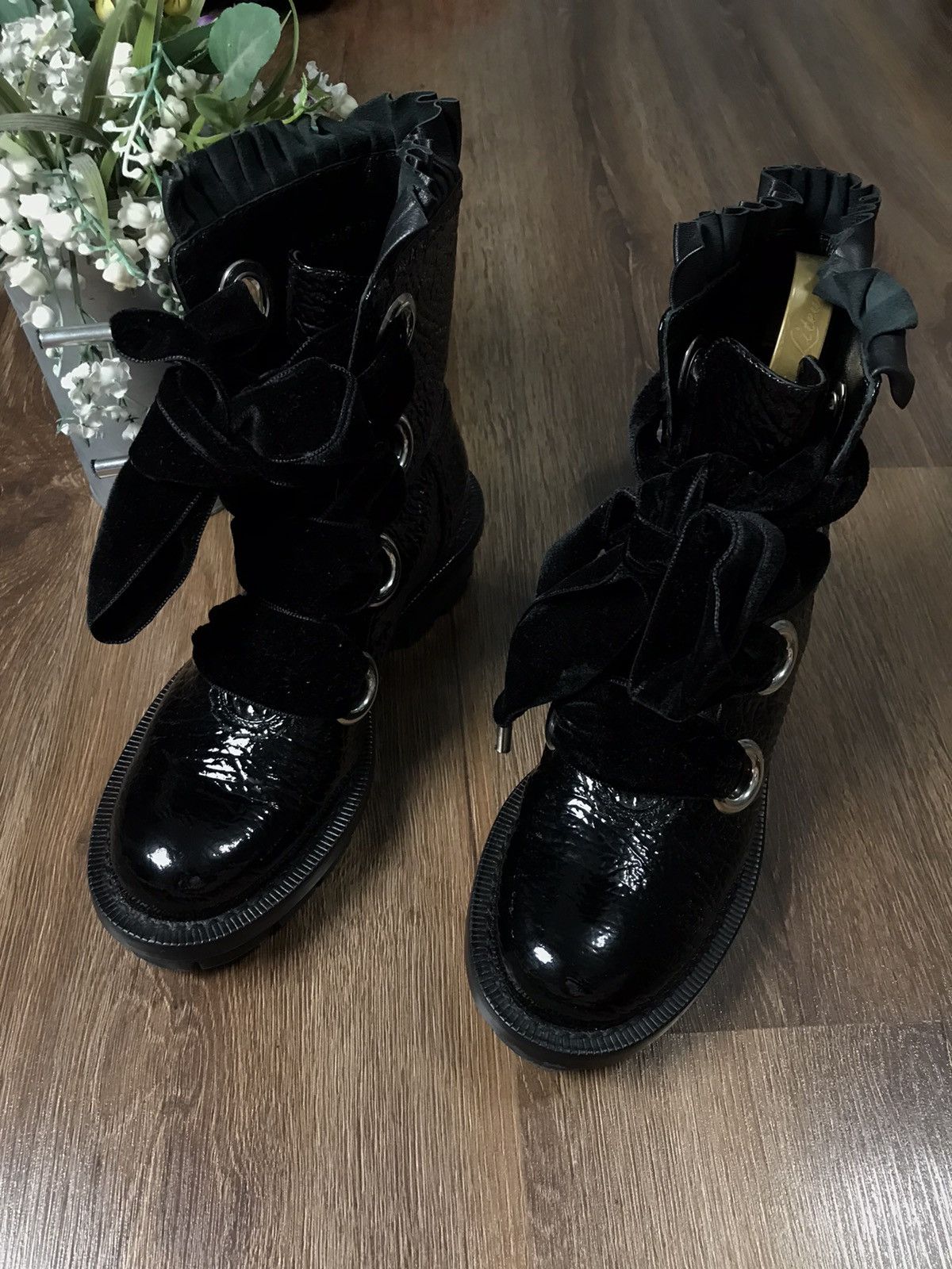 Alexander McQueen 750 $ Alexander Mqueen black bouts made in Italy Size US 5 / EU 37 - 12 Thumbnail