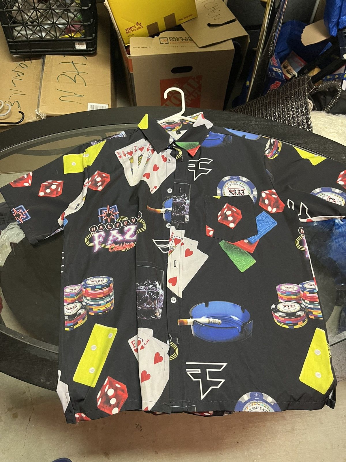 FaZe Faze x Half Evil Casino button up Size US L / EU 52-54 / 3 - 1 Thumbnail