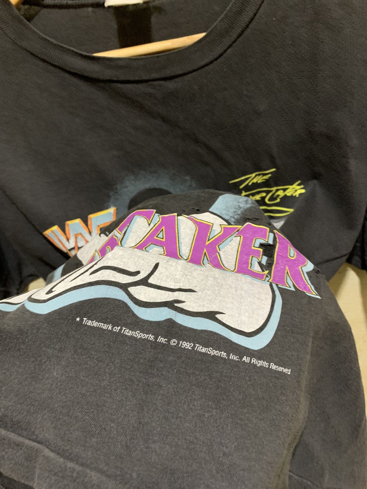 Vintage × WWE vintage 1992 undertaker wwf shirt Size US M / EU 48-50 / 2 - 2 Thumbnail