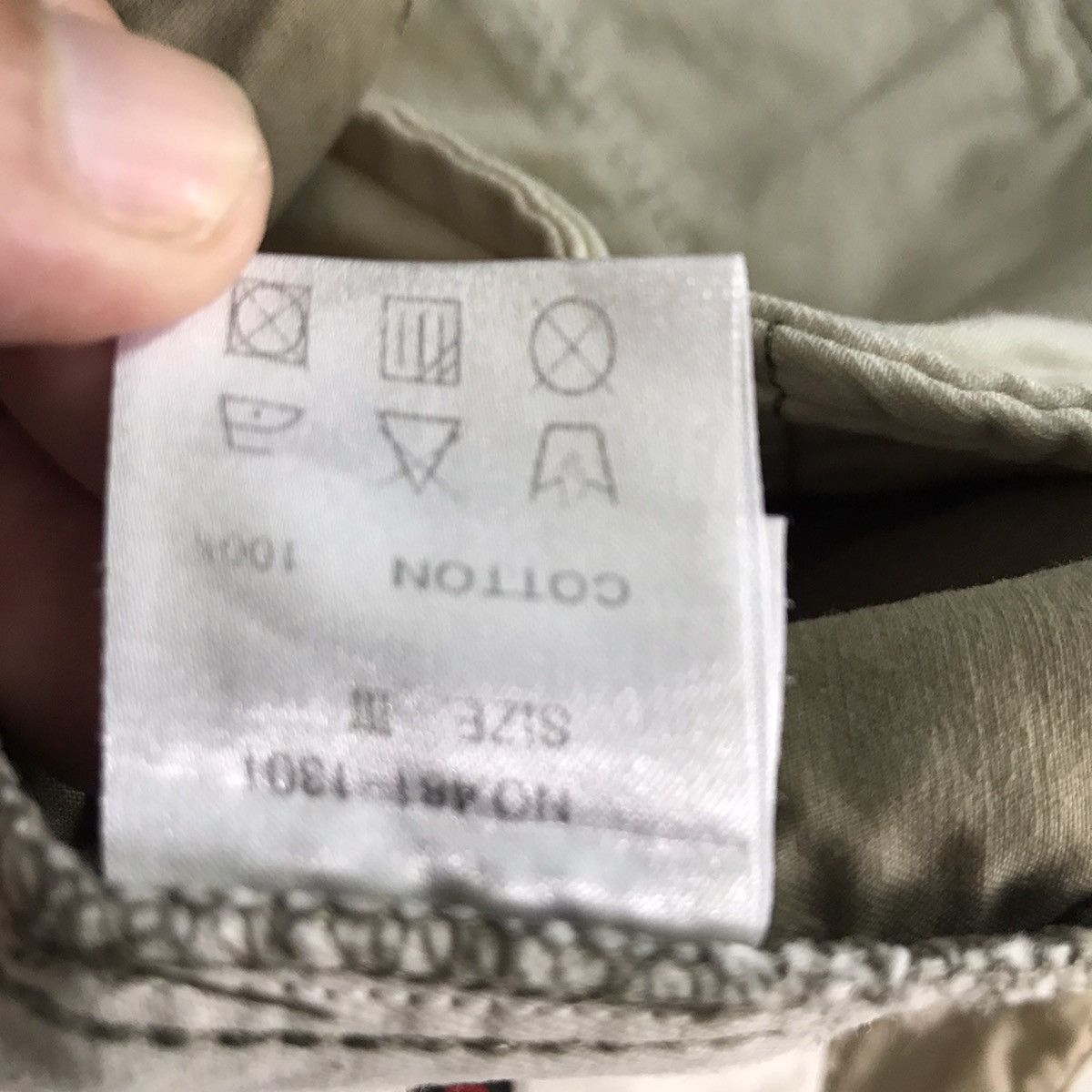 Japanese Brand 291295 Homme Japan Baggy Khaki faded Cargo pocket Pant Size US 35 - 16 Thumbnail