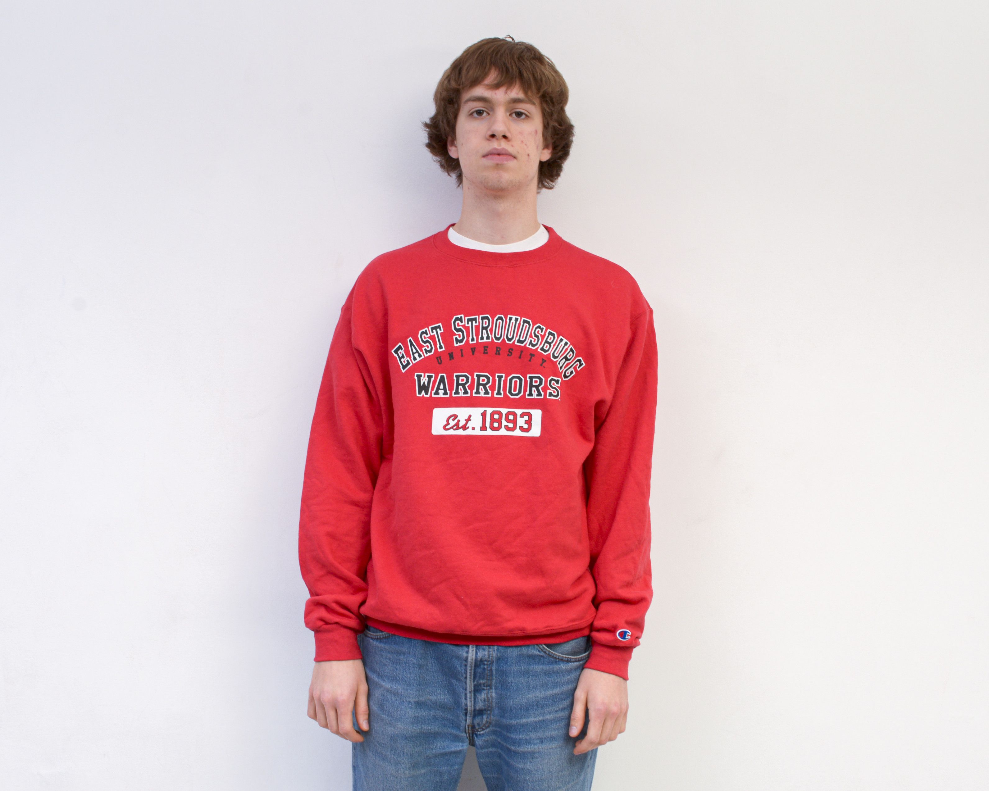 Champion East Stroudsburg Warriors University Sweatshirt Jumper ESU Size US L / EU 52-54 / 3 - 1 Thumbnail