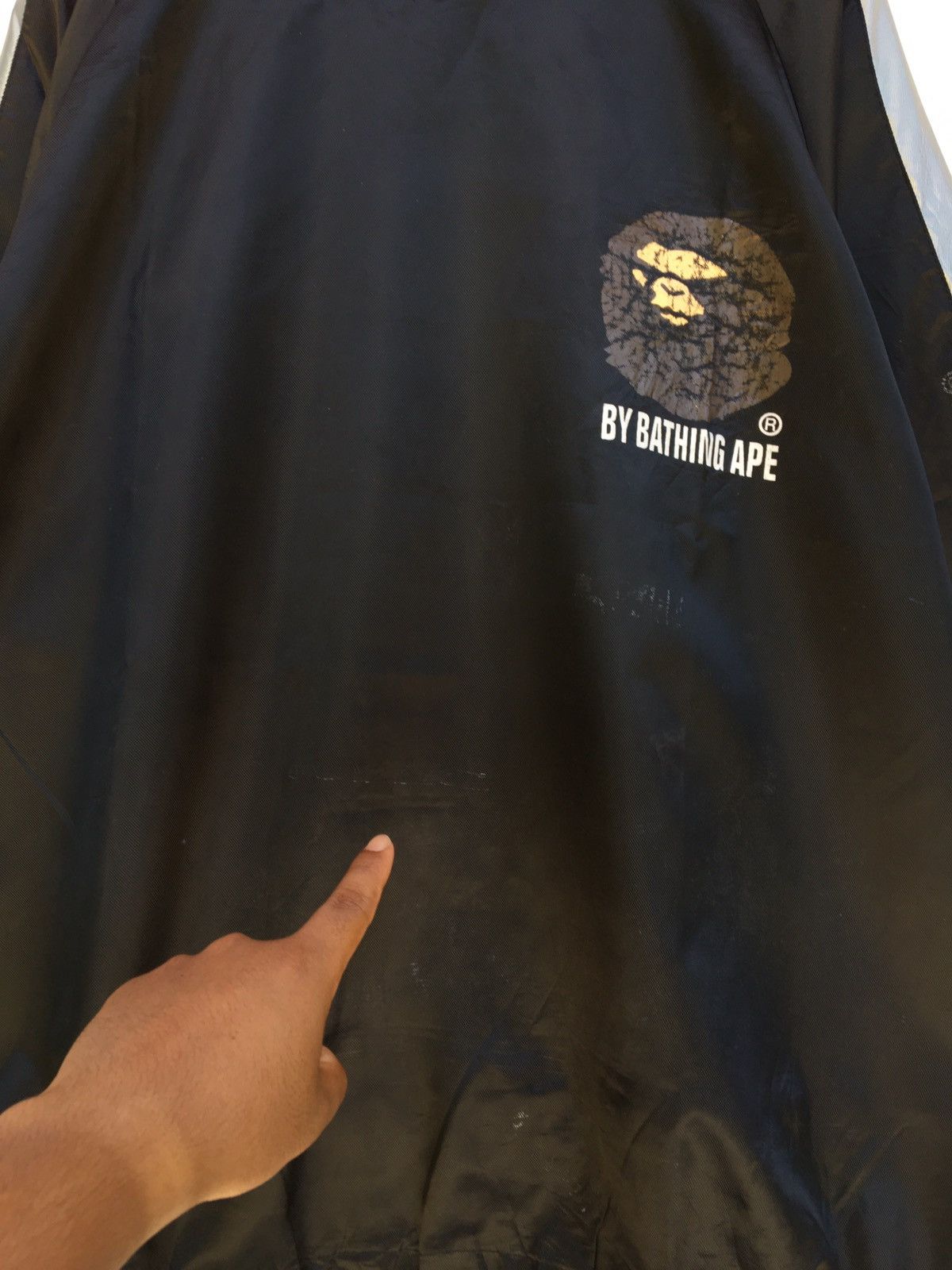Bape × Vintage Rare BAPE A Bathing Ape Waterproof Oversized Raincoat Size US L / EU 52-54 / 3 - 10 Thumbnail