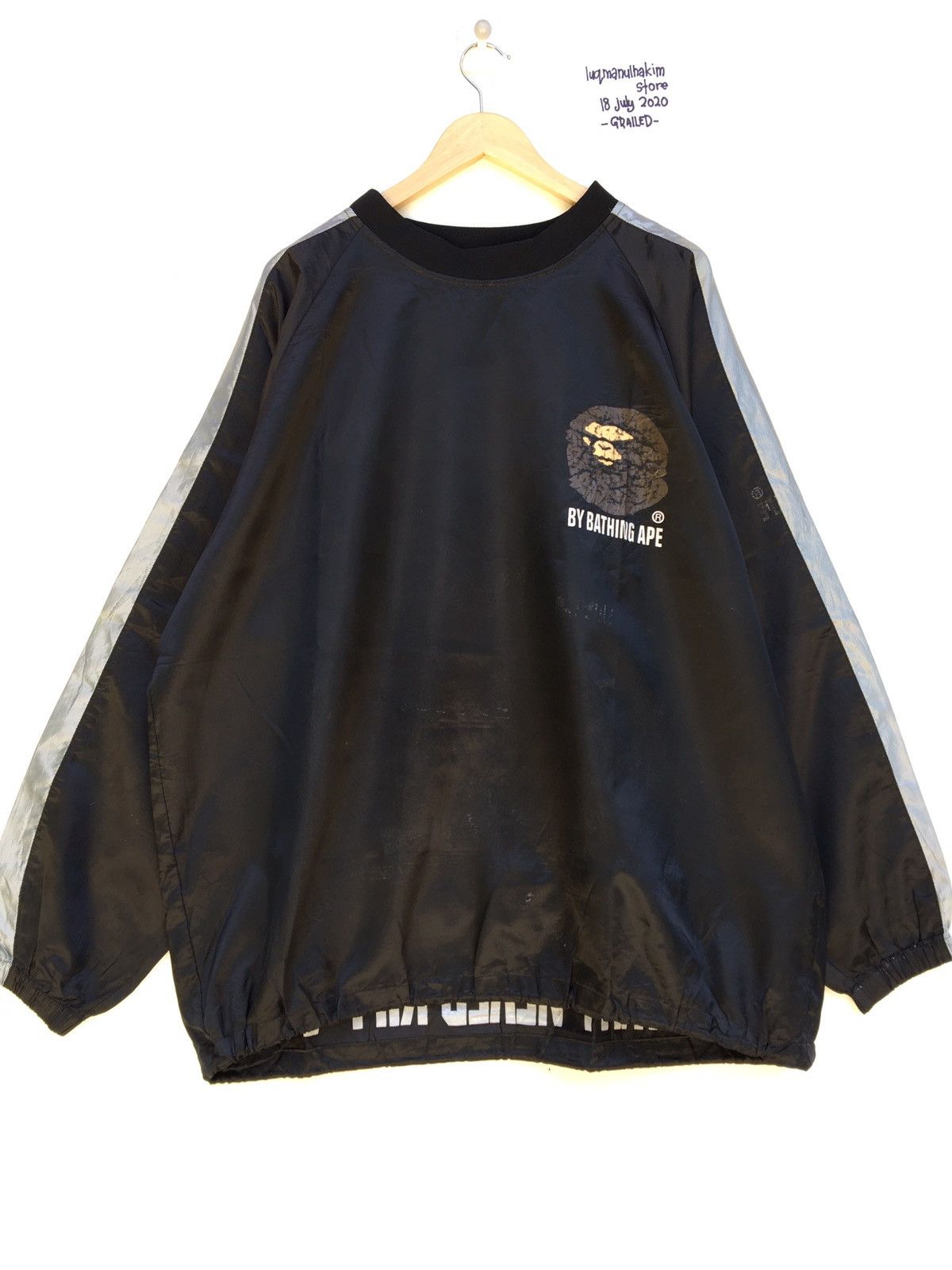 Bape × Vintage Rare BAPE A Bathing Ape Waterproof Oversized Raincoat Size US L / EU 52-54 / 3 - 6 Thumbnail