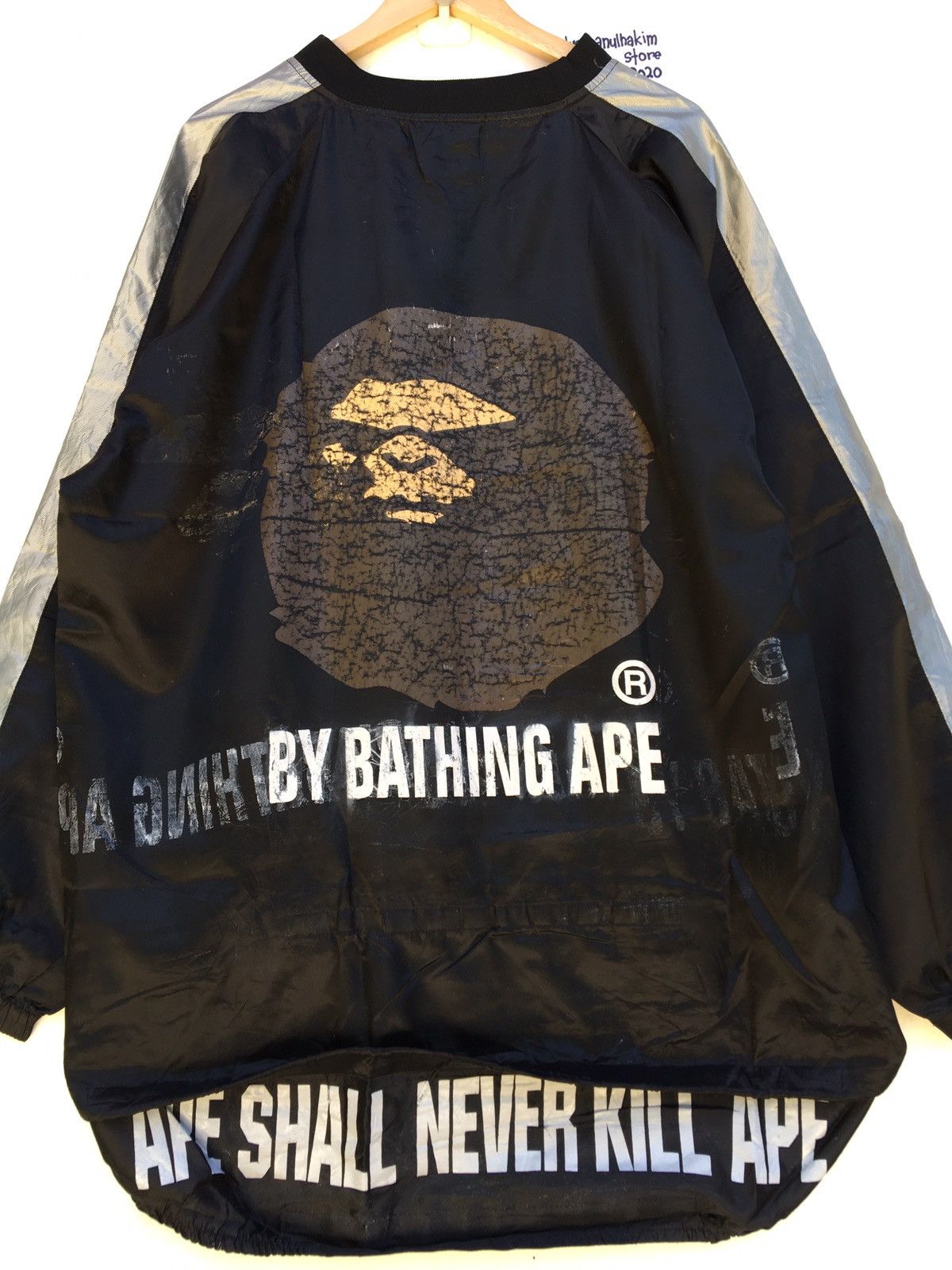 Bape × Vintage Rare BAPE A Bathing Ape Waterproof Oversized Raincoat Size US L / EU 52-54 / 3 - 17 Thumbnail