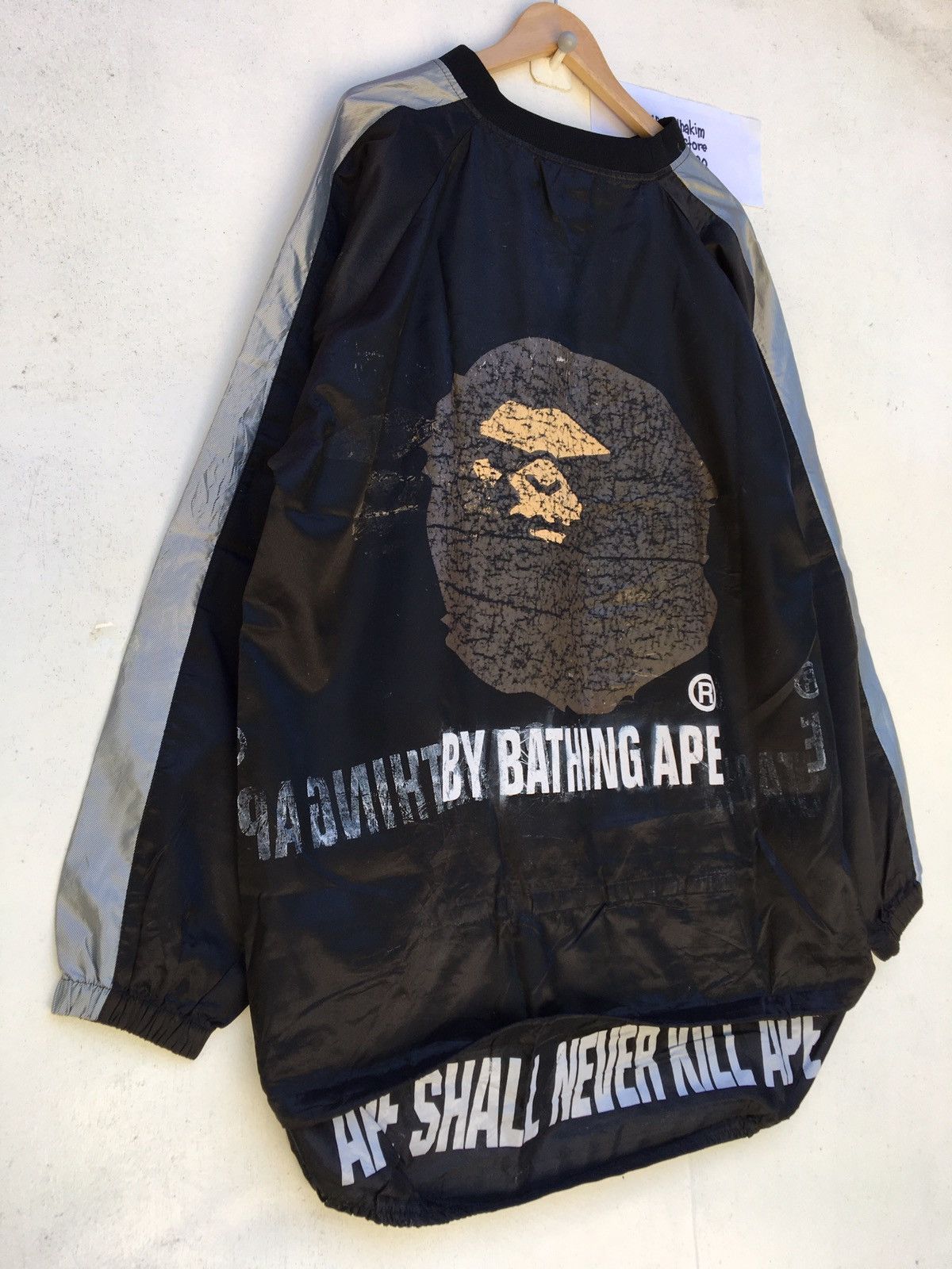 Bape × Vintage Rare BAPE A Bathing Ape Waterproof Oversized Raincoat Size US L / EU 52-54 / 3 - 15 Thumbnail