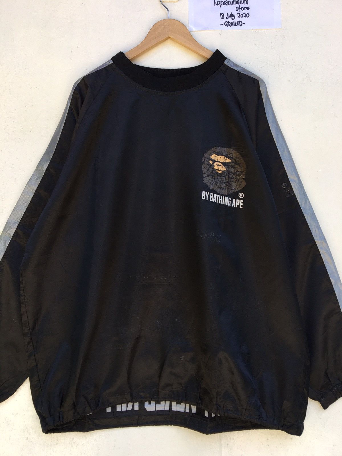 Bape × Vintage Rare BAPE A Bathing Ape Waterproof Oversized Raincoat Size US L / EU 52-54 / 3 - 9 Thumbnail