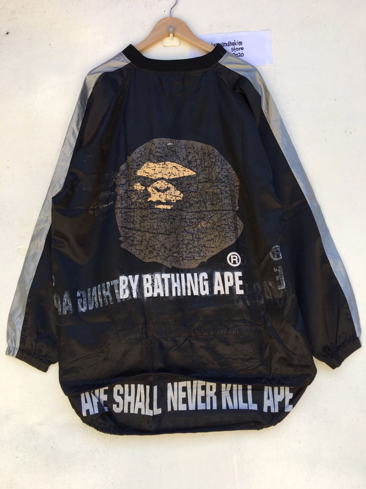Bape × Vintage Rare BAPE A Bathing Ape Waterproof Oversized Raincoat Size US L / EU 52-54 / 3 - 14 Thumbnail
