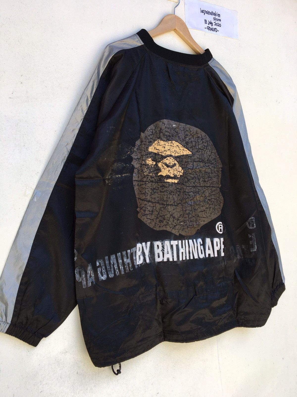 Bape × Vintage Rare BAPE A Bathing Ape Waterproof Oversized Raincoat Size US L / EU 52-54 / 3 - 4 Thumbnail