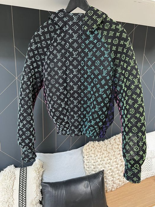 Louis Vuitton LAST DROP⚡️GRAIL⚡️louis vuitton gradient monogram mesh blouson