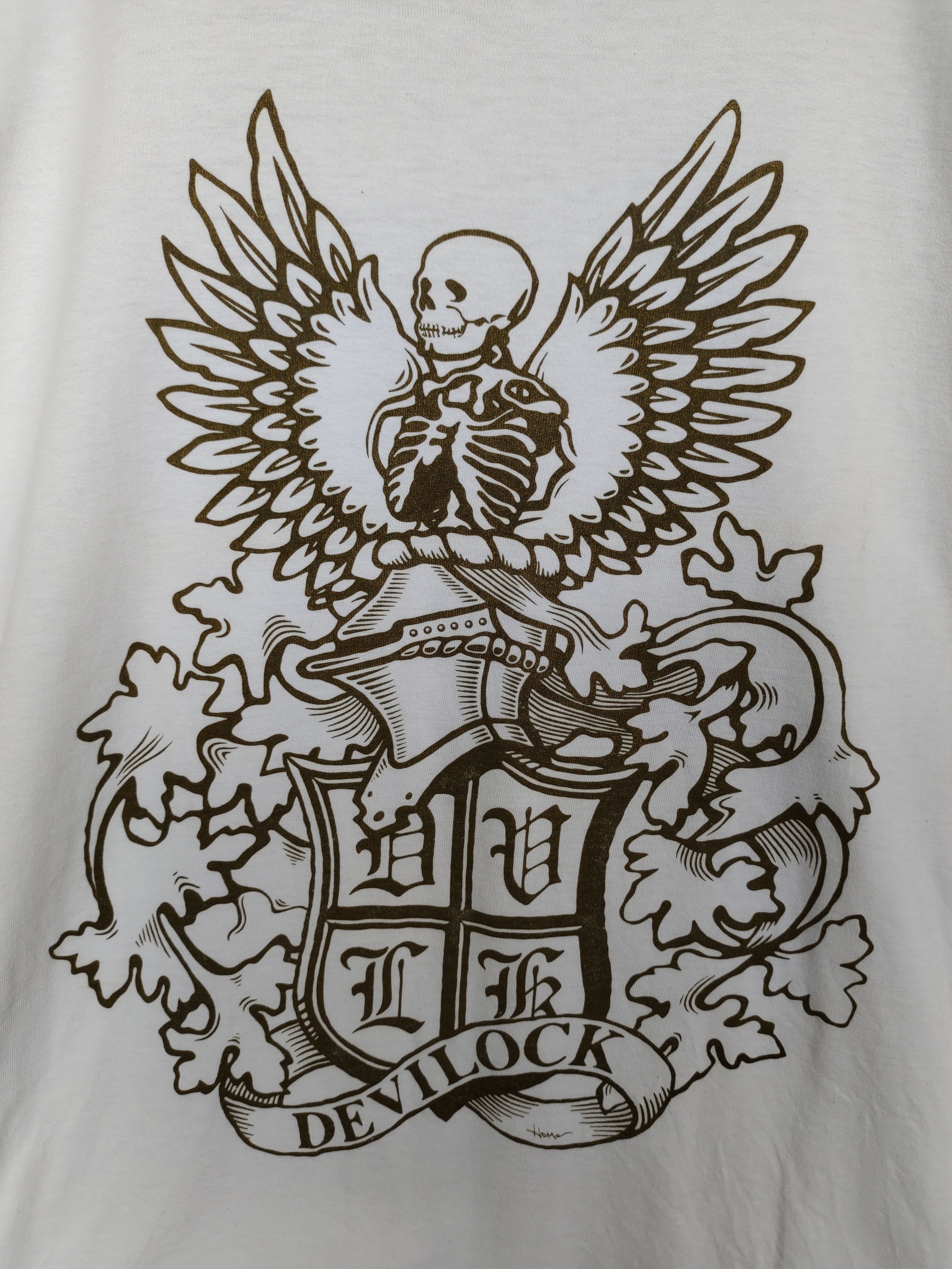 Devilock Vintage Y2k Devilock Japan Flying Skull T-Shirt Size US L / EU 52-54 / 3 - 2 Thumbnail