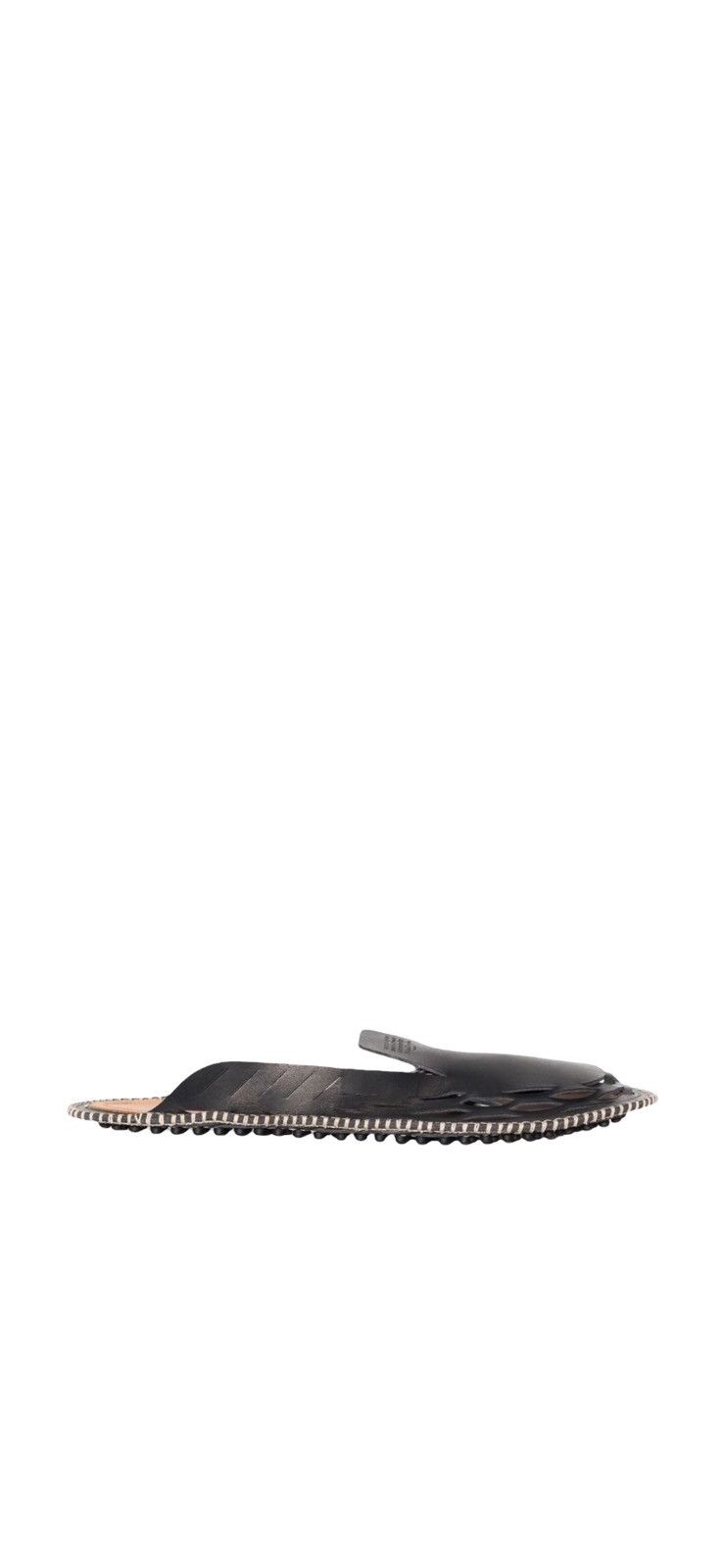希少 黒入荷！ Maison Margiela Moccasins Leather Cut Laser Margiela Maison ウイスキー