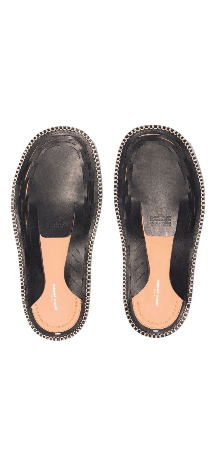 NEWモデル Laser Margiela Maison Margiela Maison Cut Moccasins Leather ウイスキー
