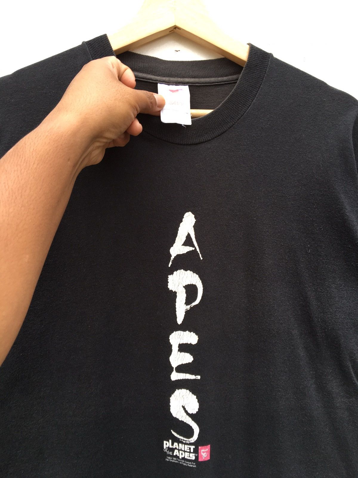 Vintage Rare Vintage Planet of the Apes Spellout Tshirt Size US S / EU 44-46 / 1 - 7 Thumbnail
