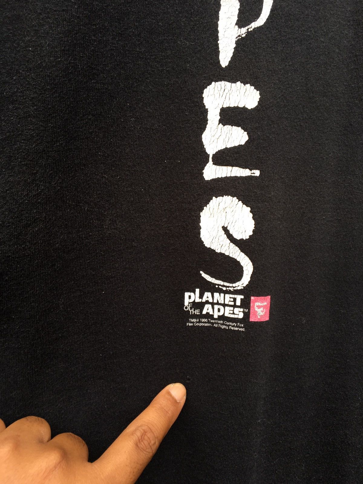 Vintage Rare Vintage Planet of the Apes Spellout Tshirt Size US S / EU 44-46 / 1 - 10 Thumbnail
